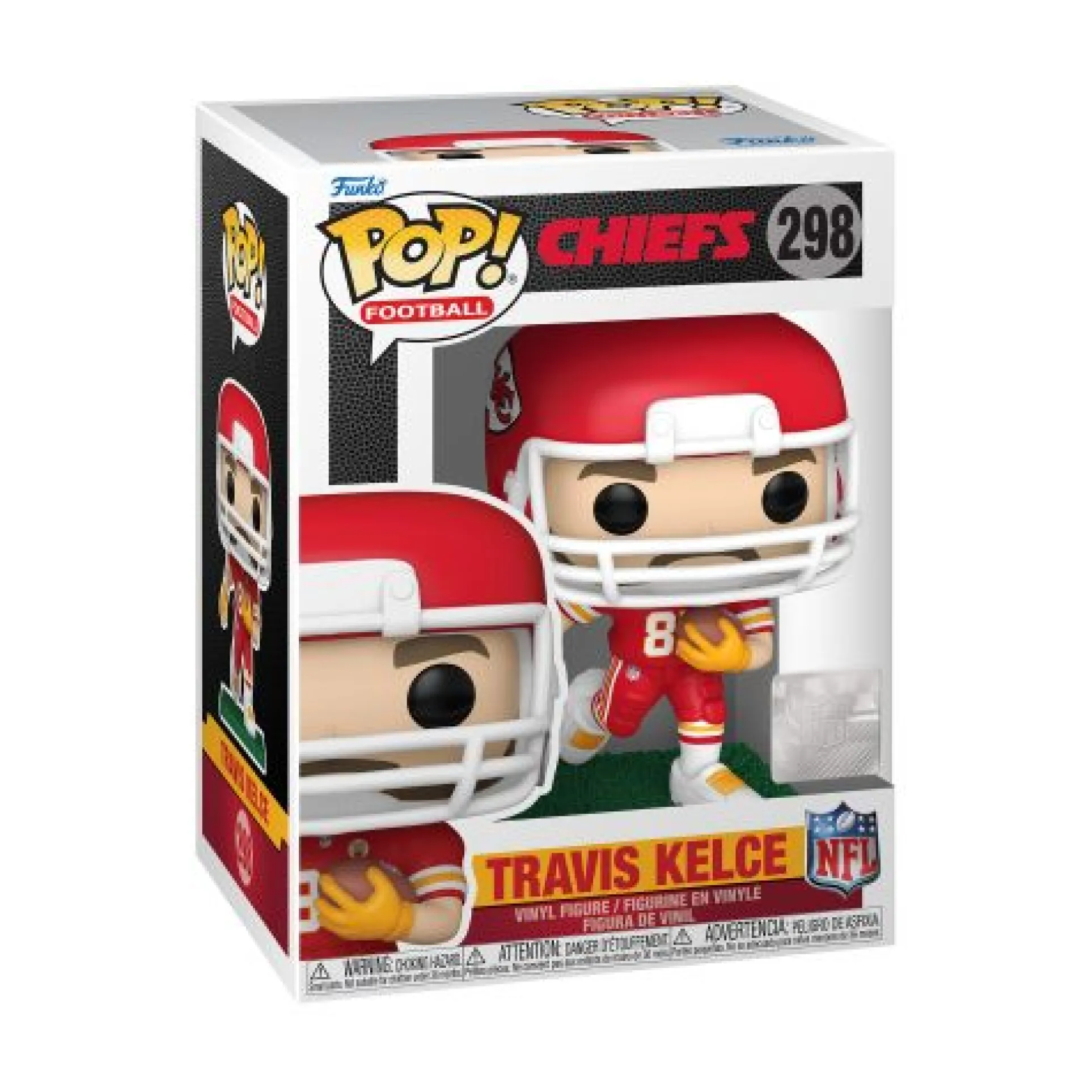 Funko POP! NFL Chiefs Travis Kelce 4-inch Vinyl Figure - Road Uniform