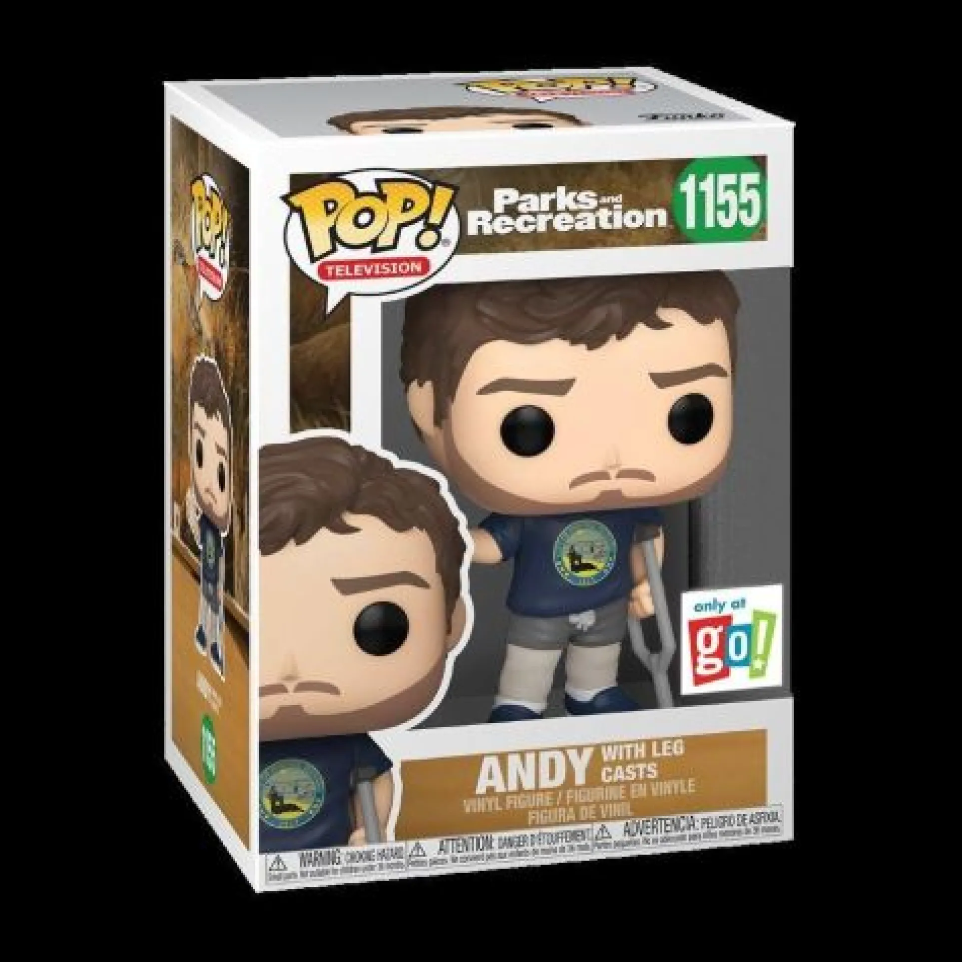 Funko POP! Parks & Rec Andy Dwyer 3.75 inch Vinyl Figure in Leg Casts