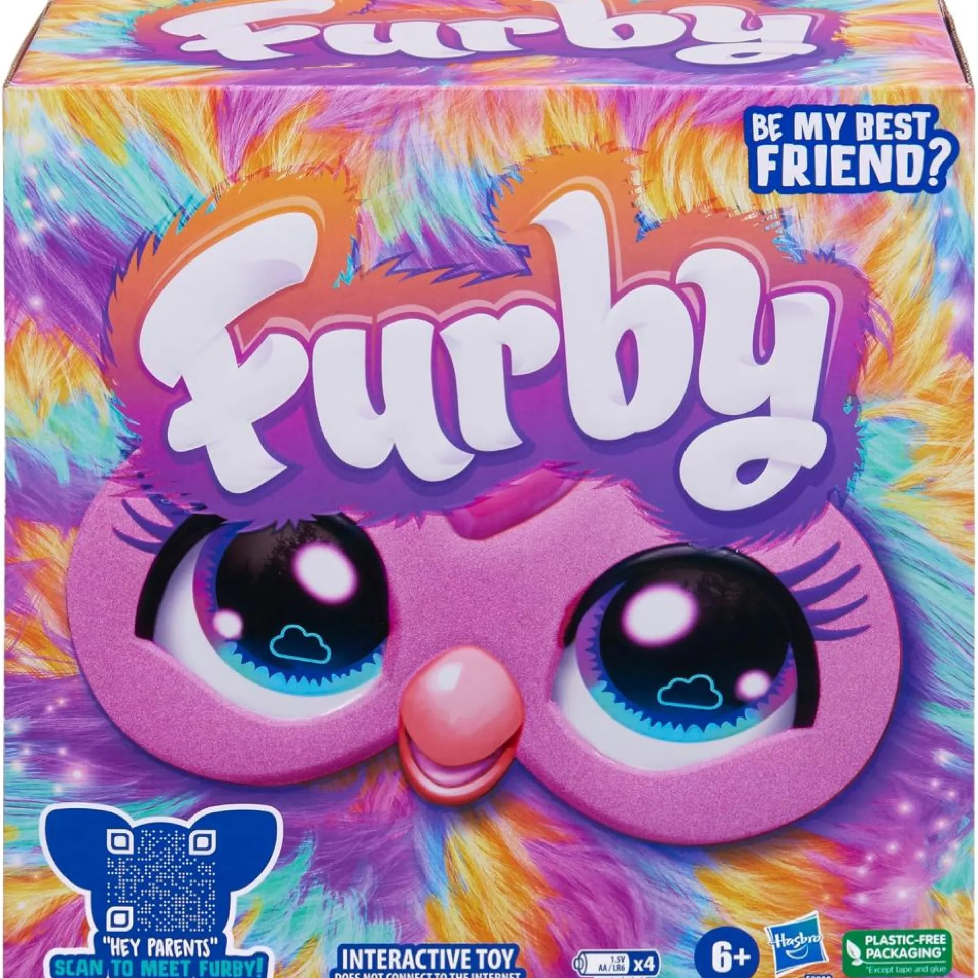 Furby Tie Dye Interactive Toy with Voice-Activated Modes