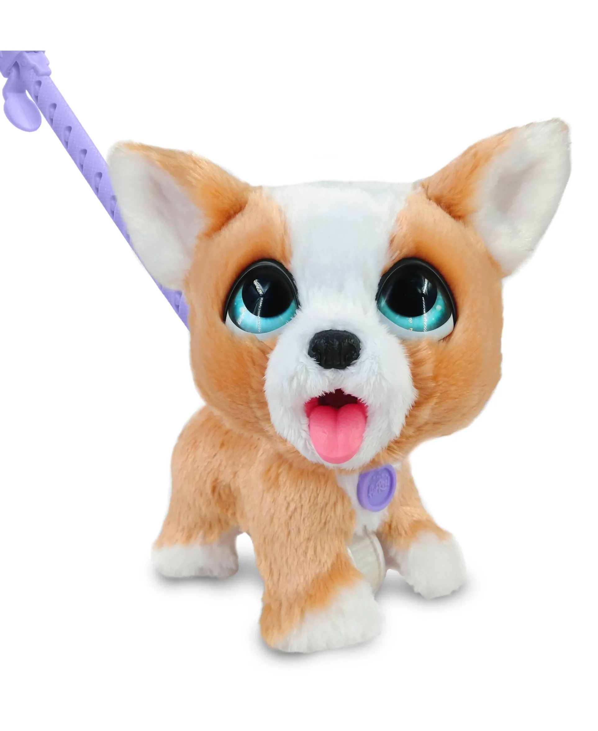 FurReal Friends Poop-A-Lots Corgi Interactive Toy, 8" Walking Plush Puppy with Sounds