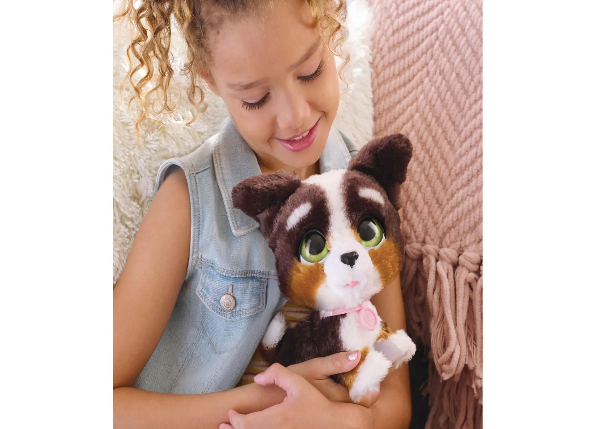 FurReal Walk-A-Lots Bernedoodle Interactive Plush Puppy Toy