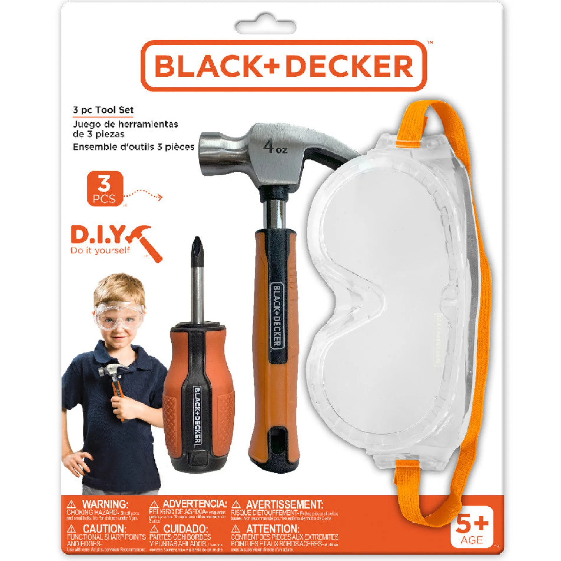 Black and Decker Kids' Pretend Play Toolset - Realistic Design