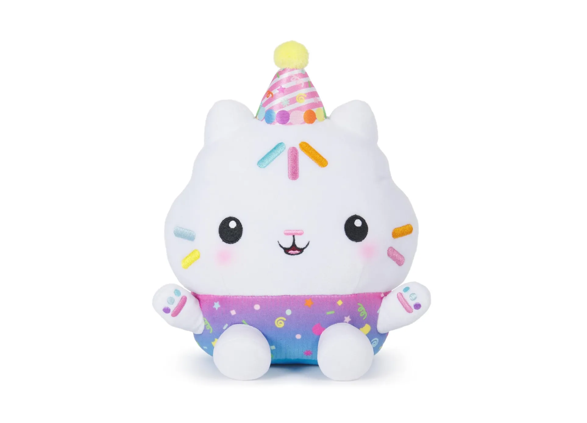 Gabby's Dollhouse 10 inch Interactive Celebrations Cakey Cat Plush