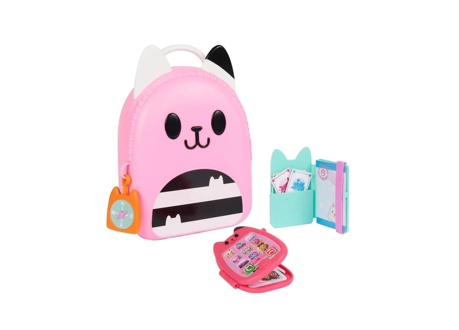 Gabby's Dollhouse 11-Piece On-The-Go Travel Set - Pretend Play Adventure