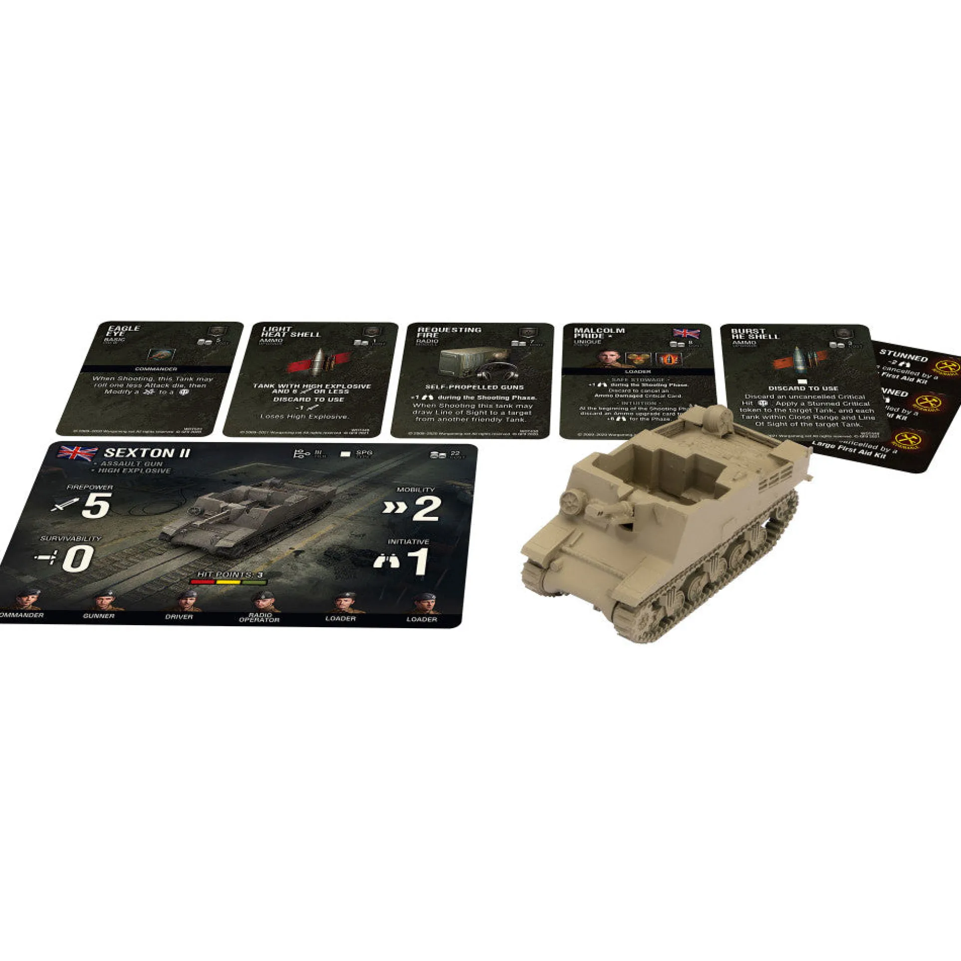 Gale Force Nine World of Tanks: Sexton II Assault Gun Expansion Miniature Game