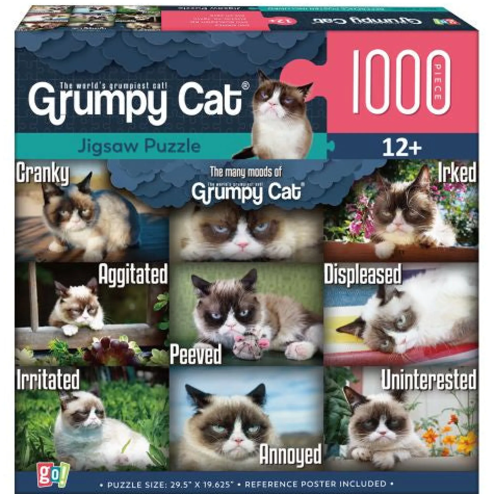 GC Grumpy Cat Humorous Collage Jigsaw Puzzle - 1000 pc