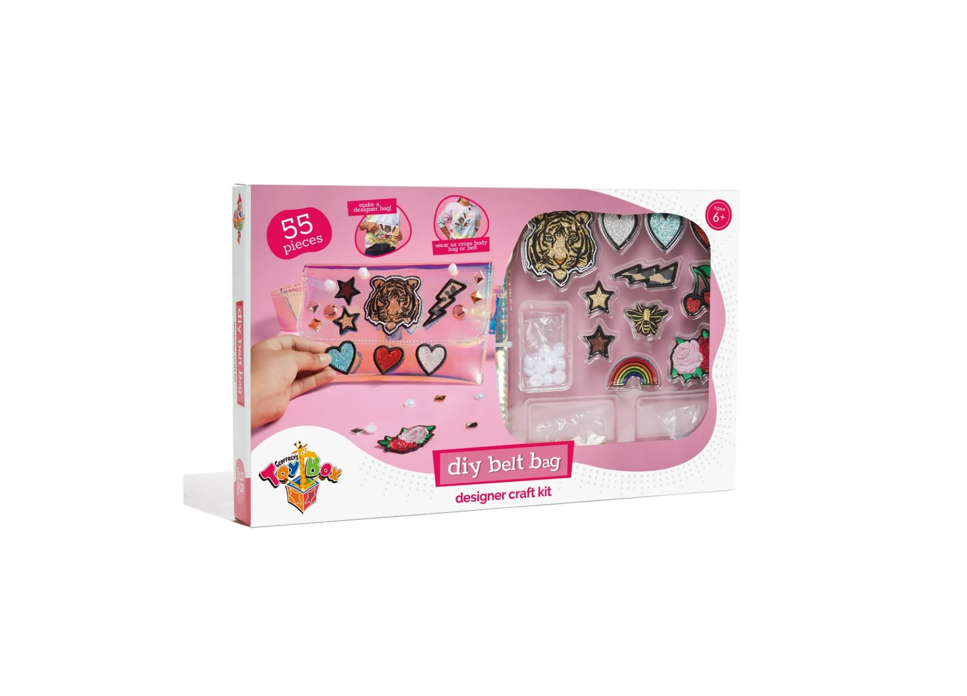 Geoffrey's Toy Box DIY Belt Bag Craft Kit with Embroidered Patches - Exclusive at Macy's