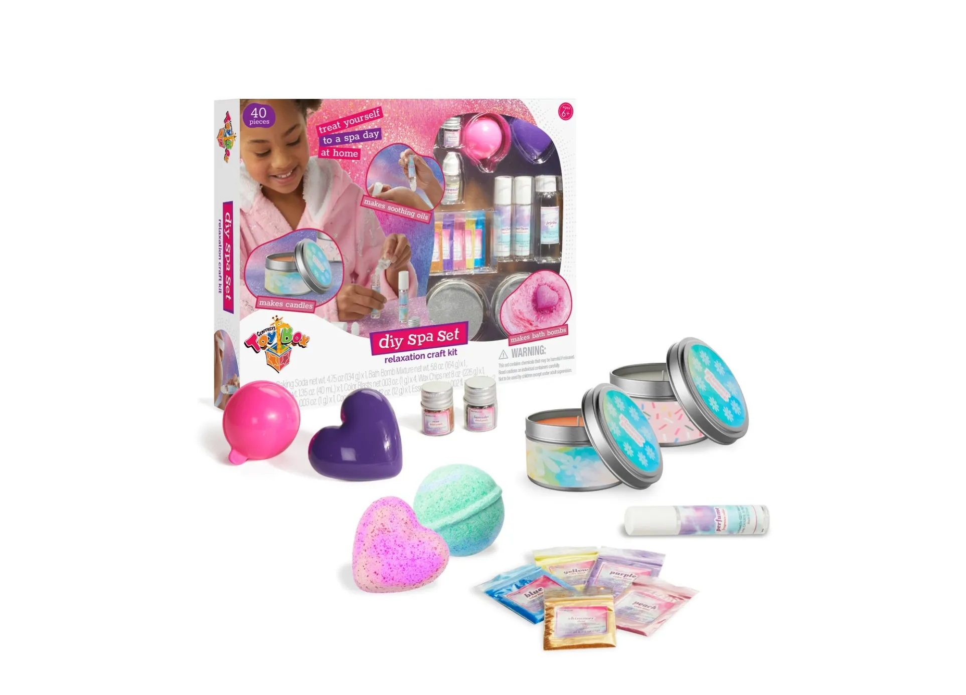 Geoffrey's Toy Box DIY Spa Set Relaxation 39-Piece Craft Kit, Exclusively at Macy's