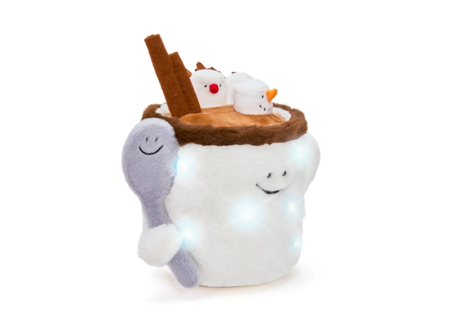 Geoffrey's Toy Box Star Brights 12-inch LED Light-Up Plush Hot Chocolate Toy