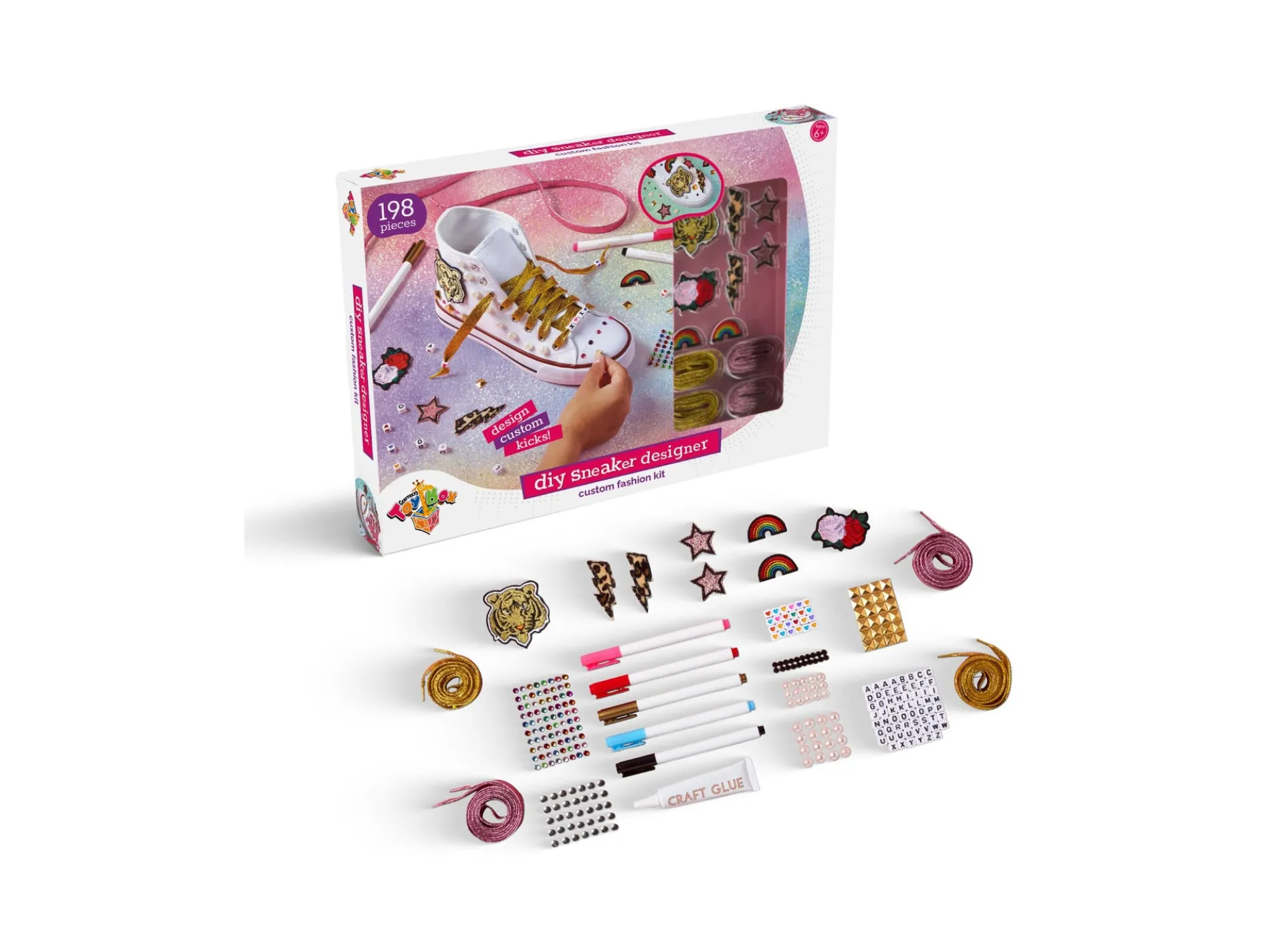 Geoffrey's Toy Box Fashion Designer DIY Sneaker Customization Kit
