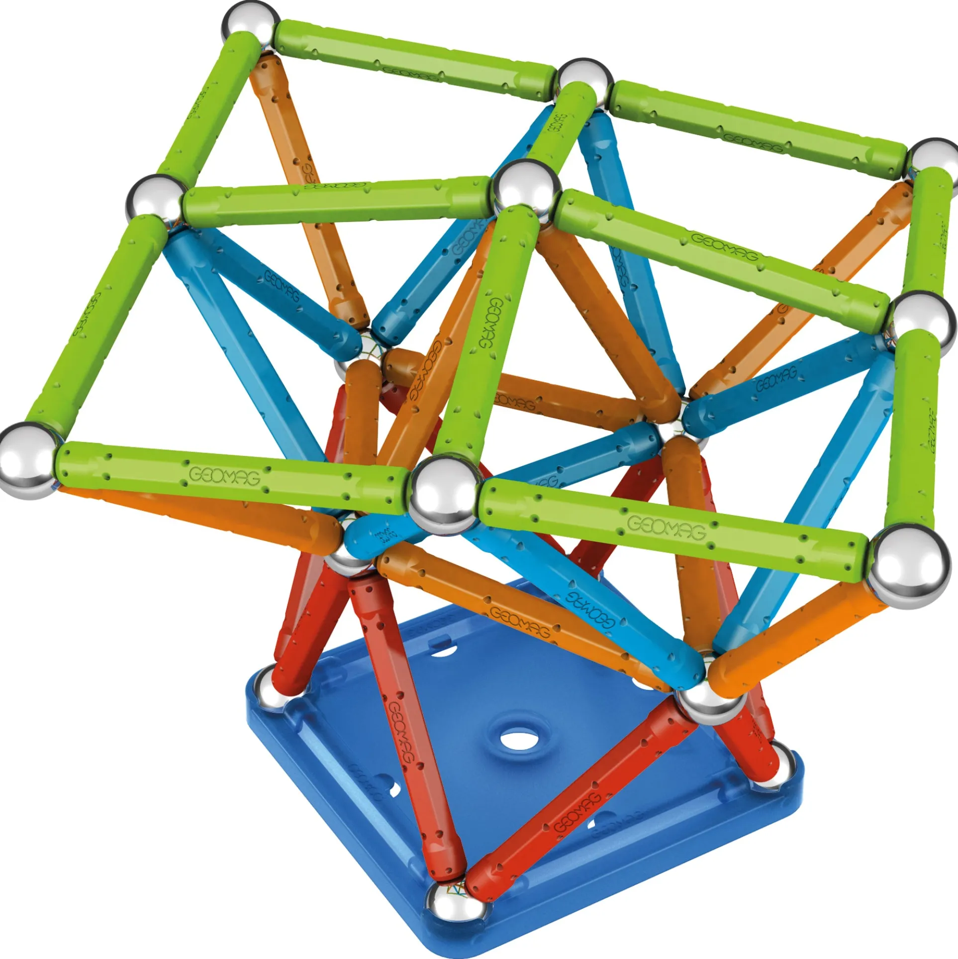 Geomag Confetti 127-Piece Magnetic Building Set - Colorful STEM Toy