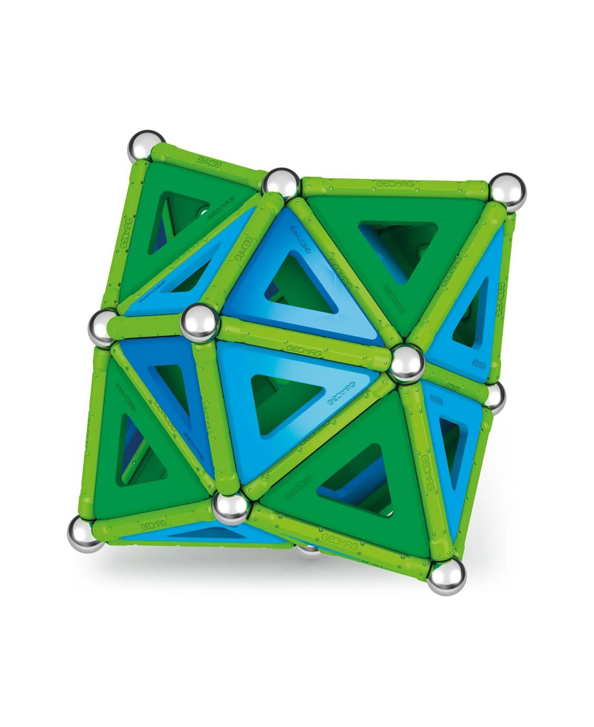 Geomag Green Line 114-Piece Magnetic Construction Set with Recycled Panels