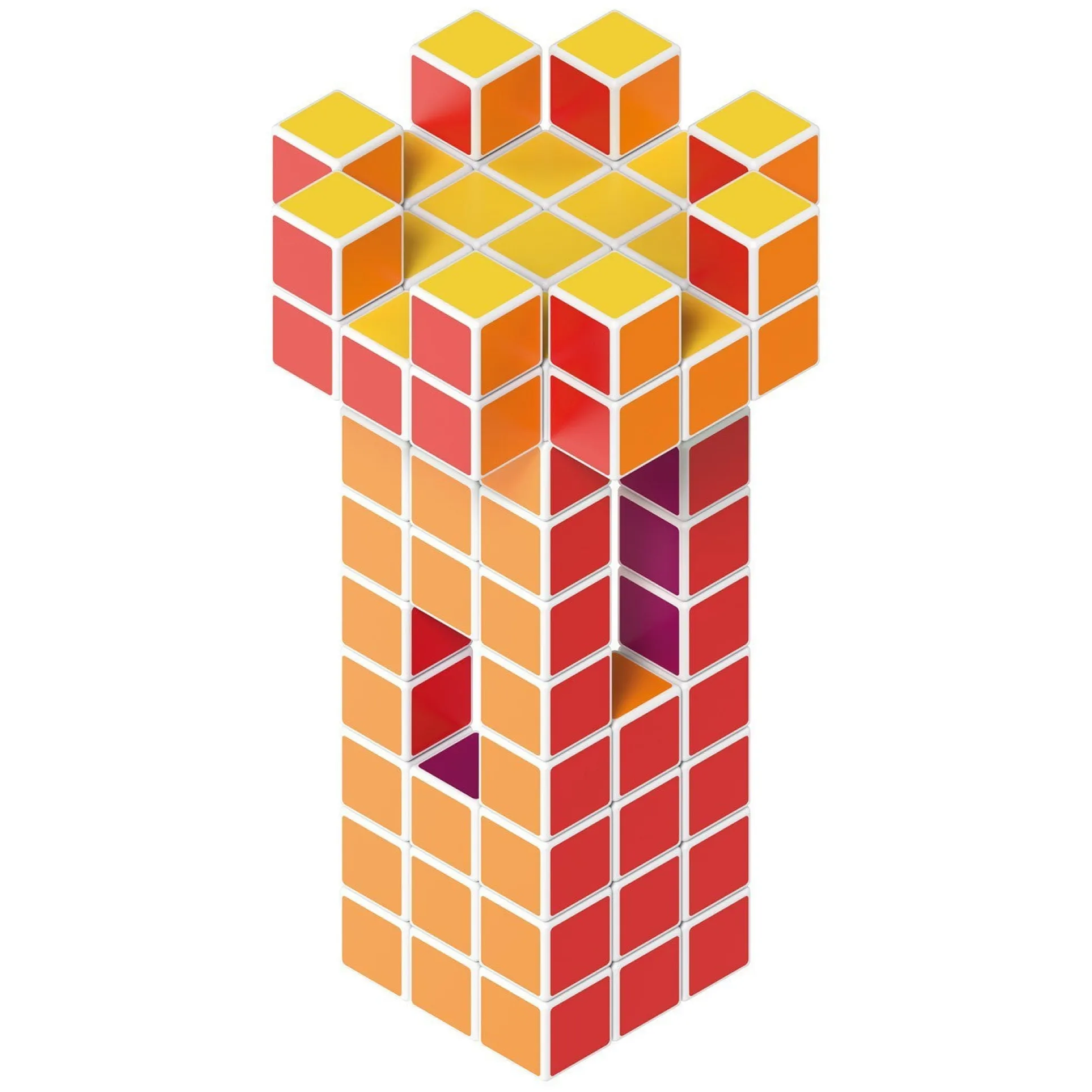 Geomag Magicube 64-Piece Multicolor Free Building Set - Creative Magnetic Blocks