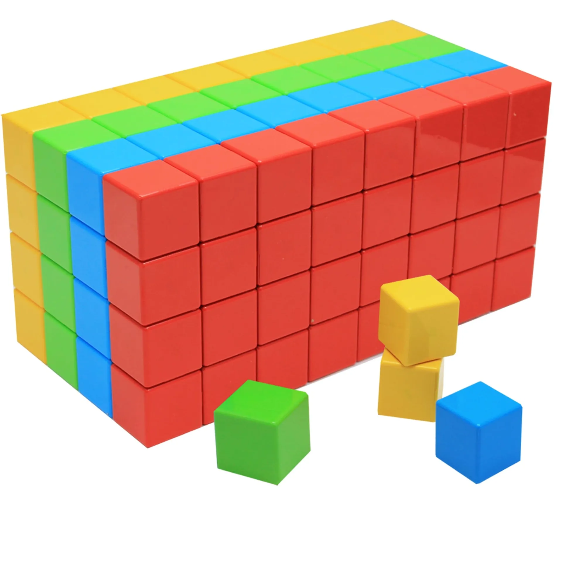 Geomag Magicube 128-Piece Recycled Classroom Set - Magnetic Building Blocks