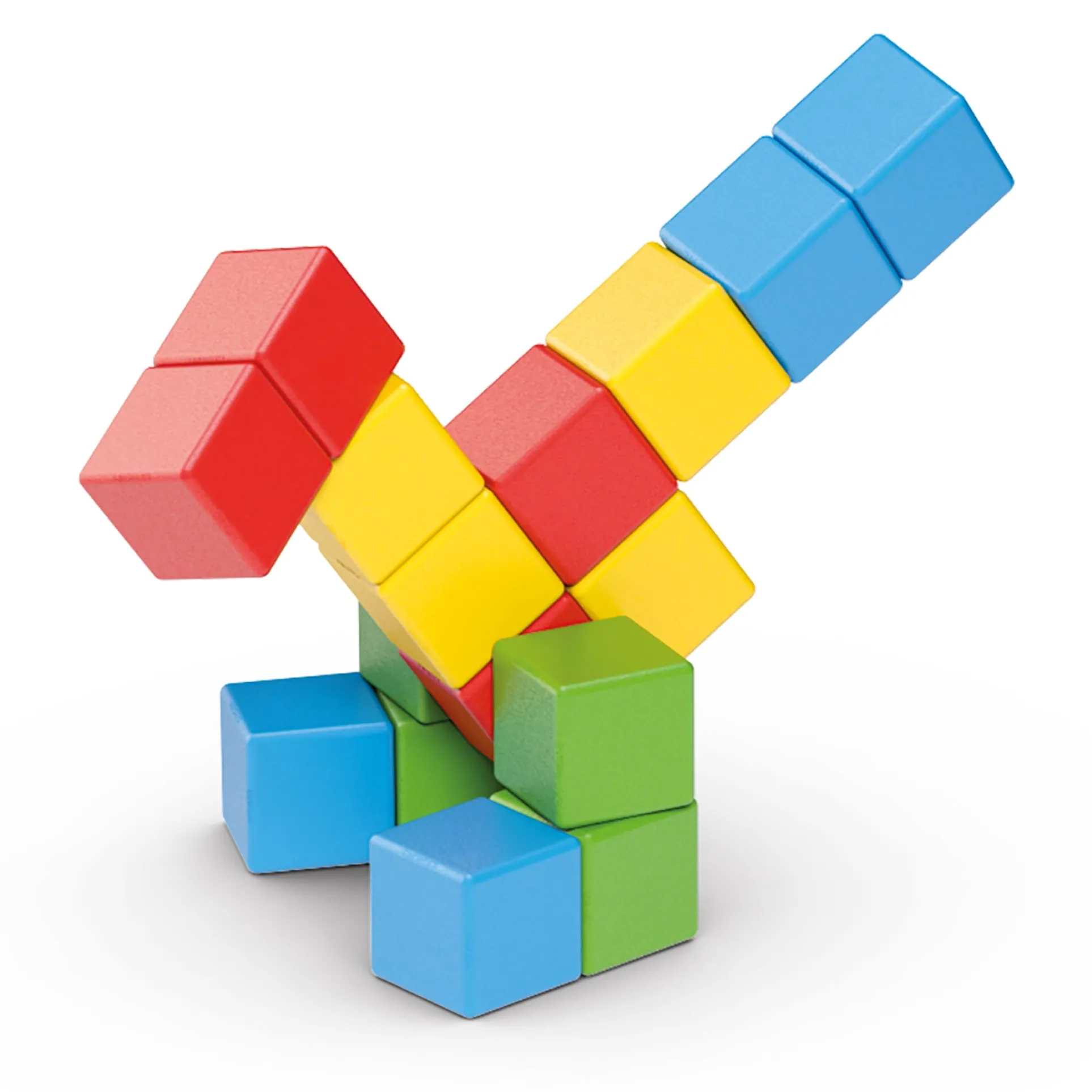 Geomag Magicubes 16-Piece Recycled Magnetic Building Set for Toddlers