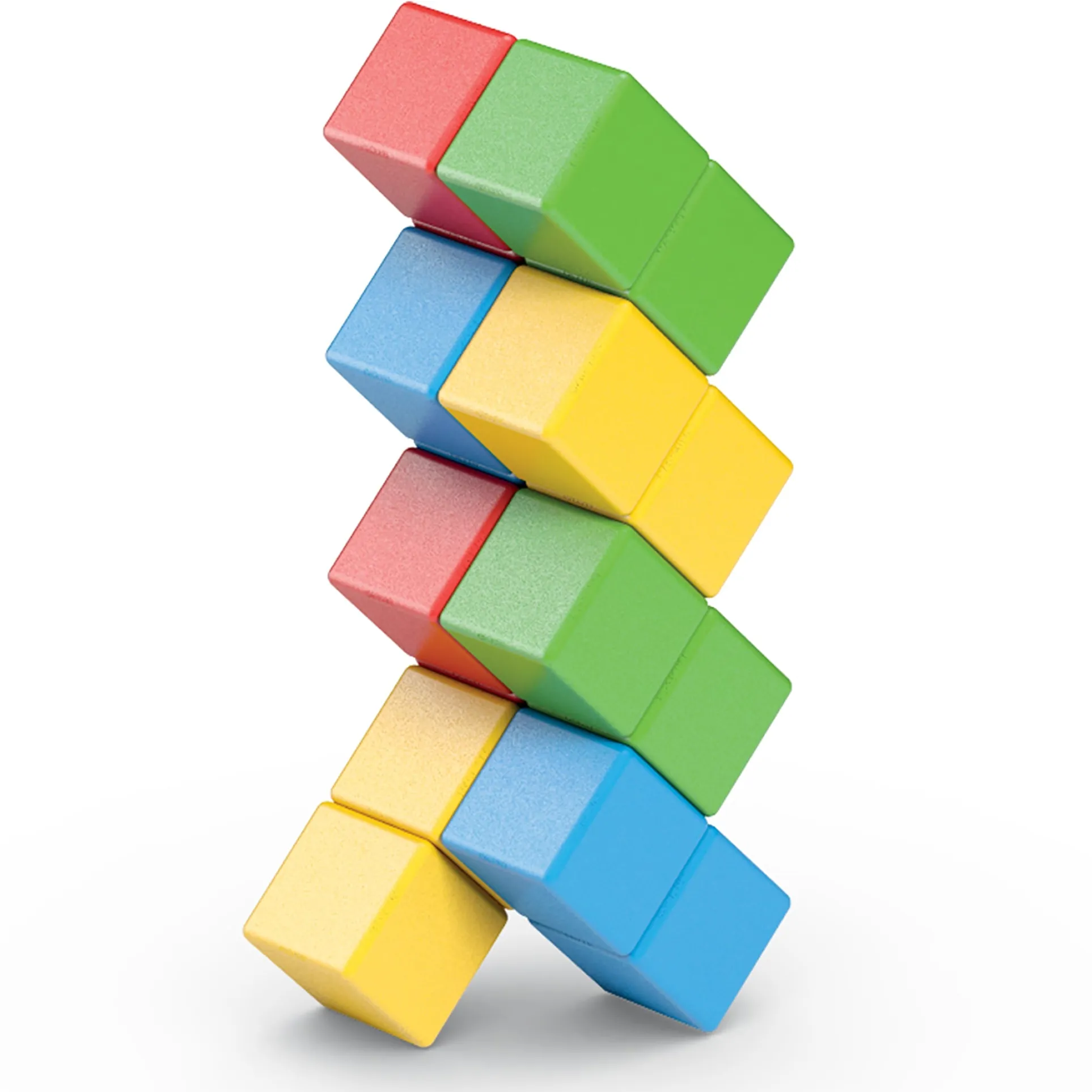 Geomag Magicubes 16-Piece Recycled Magnetic Building Set for Toddlers