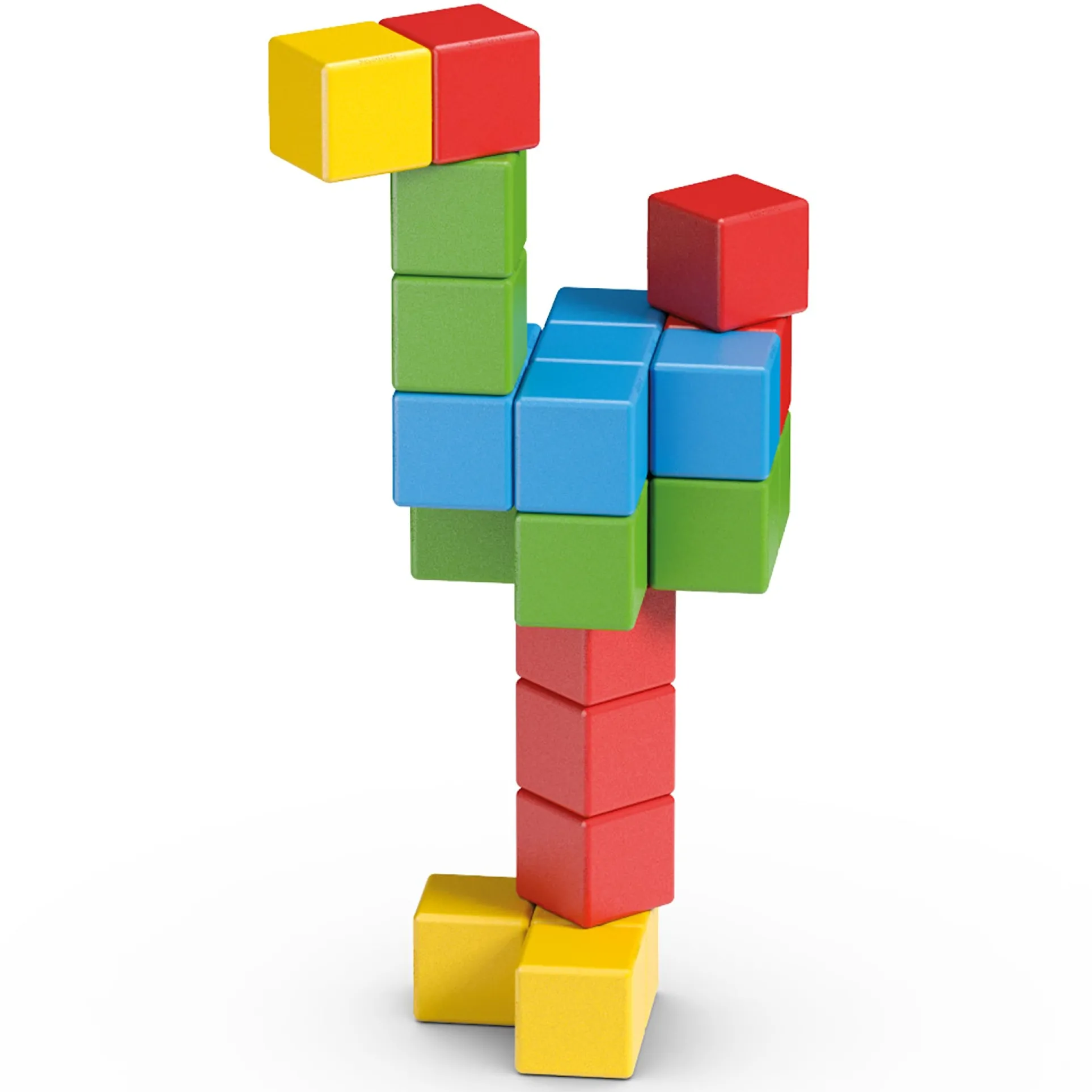 Geomag Magicubes 24-Piece Recycled Magnetic Building Set for Toddlers