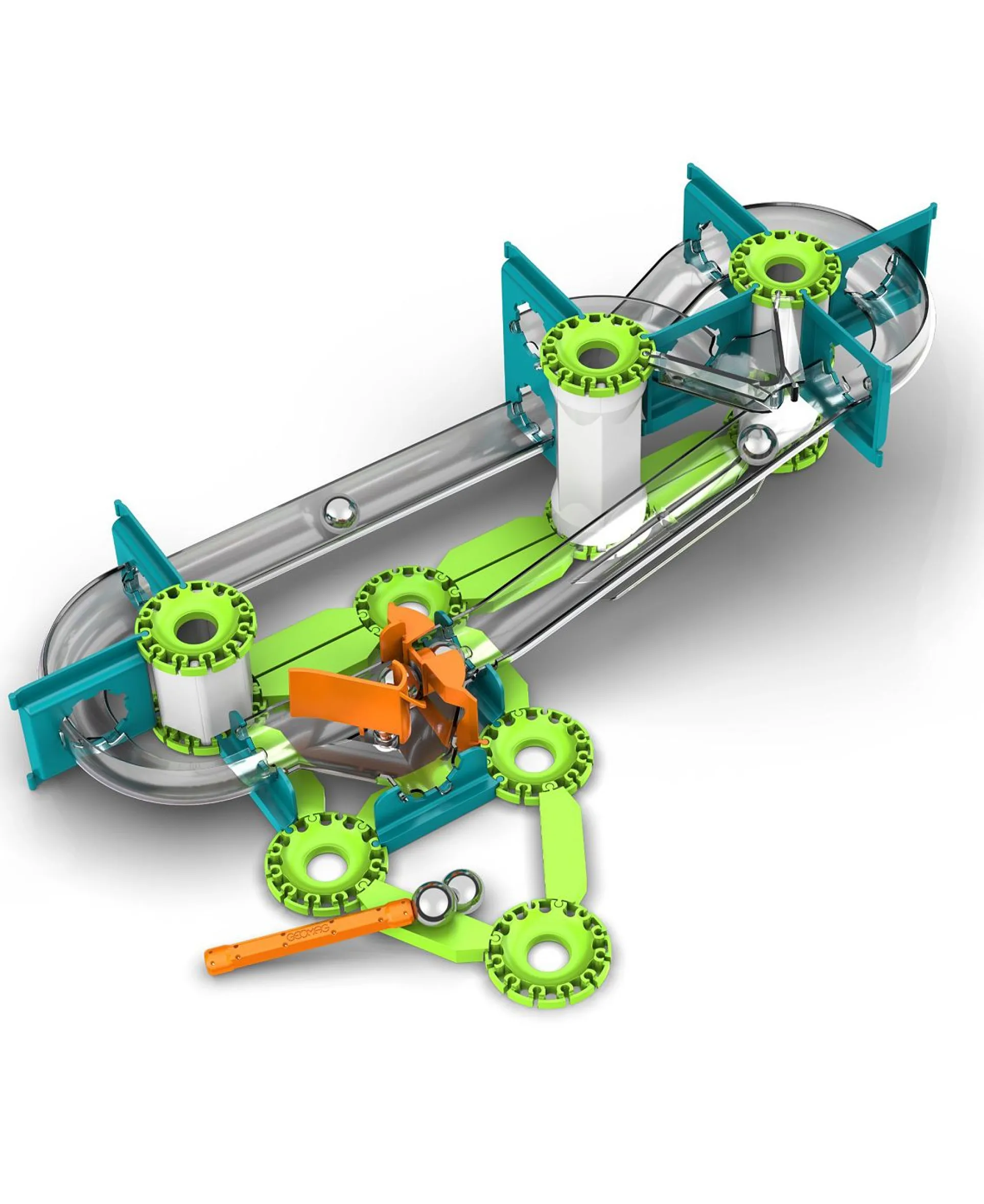 Geomag Mechanics Gravity 67-Piece Recycled Race Track Set