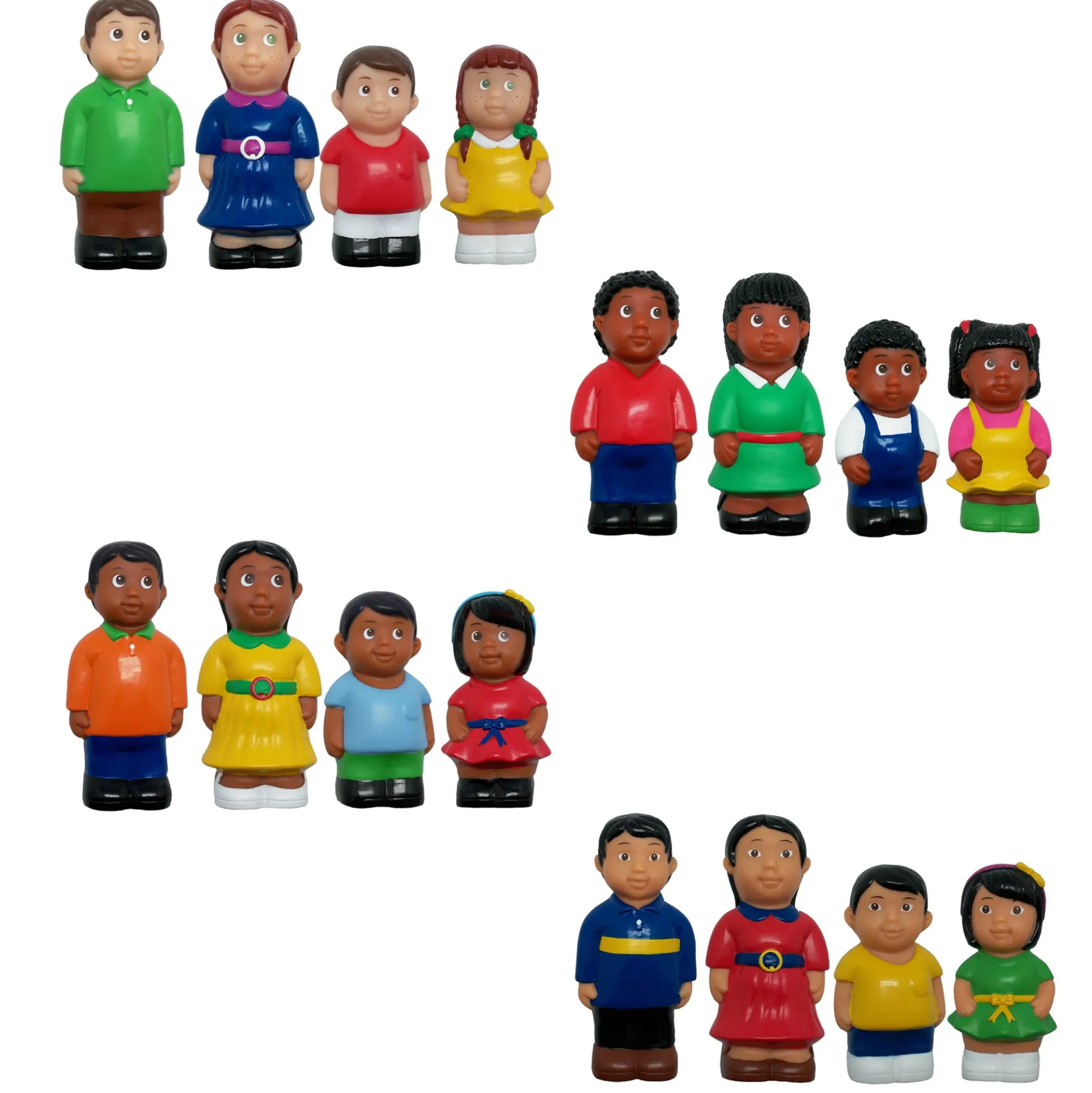 Get Ready Kids Large Family Play Figures - Set of 16