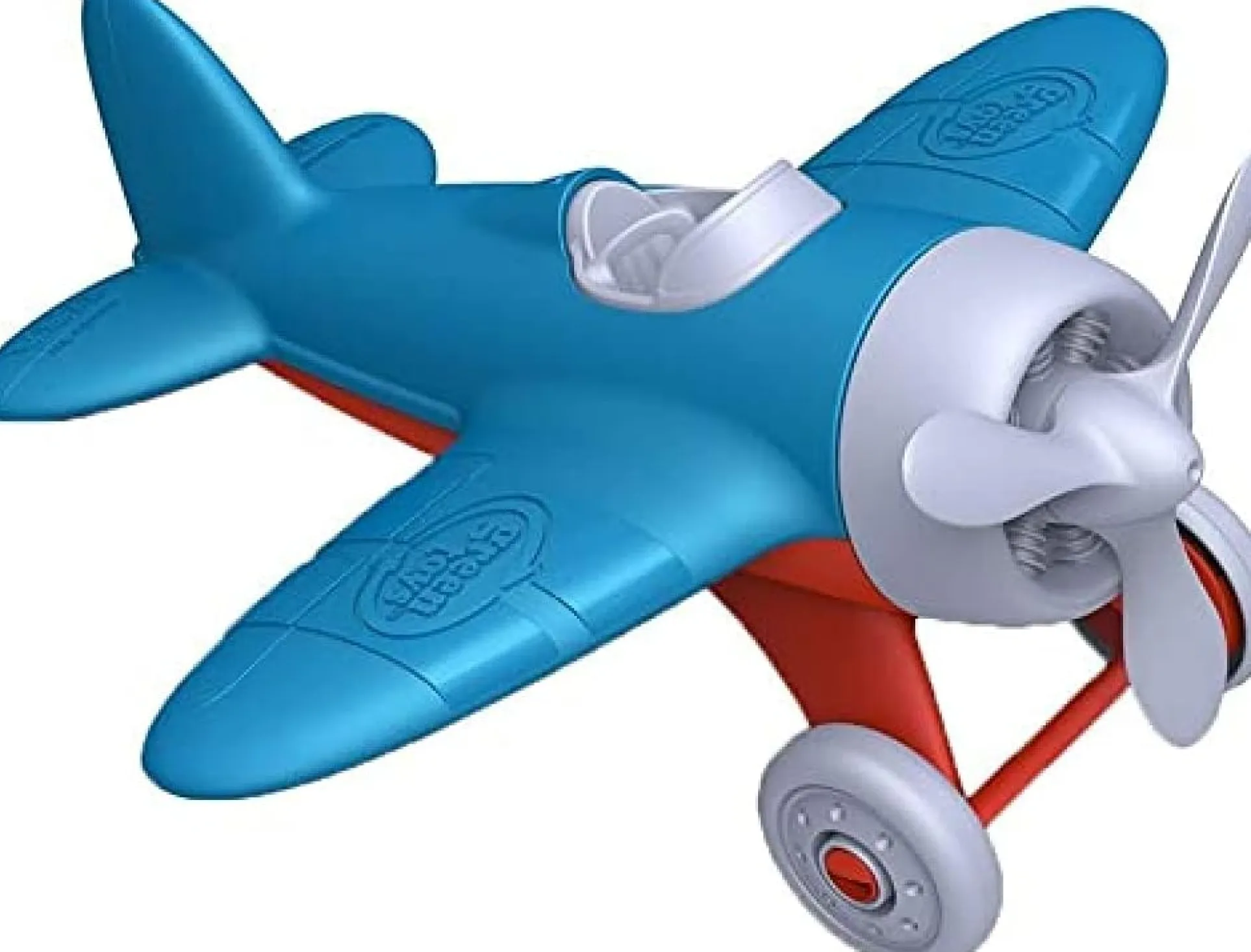 Green Toys Eco-Friendly Preschool Toy Plane - Blue and Red