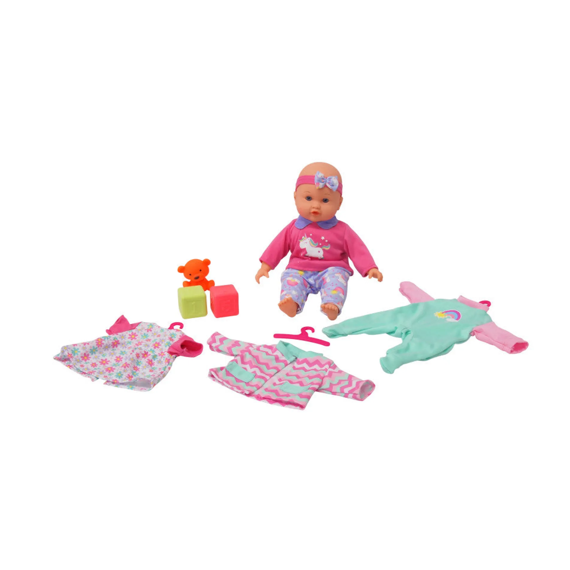 Gigo 14-inch My Lil Wardrobe - Soft Body Baby Doll with Accessories