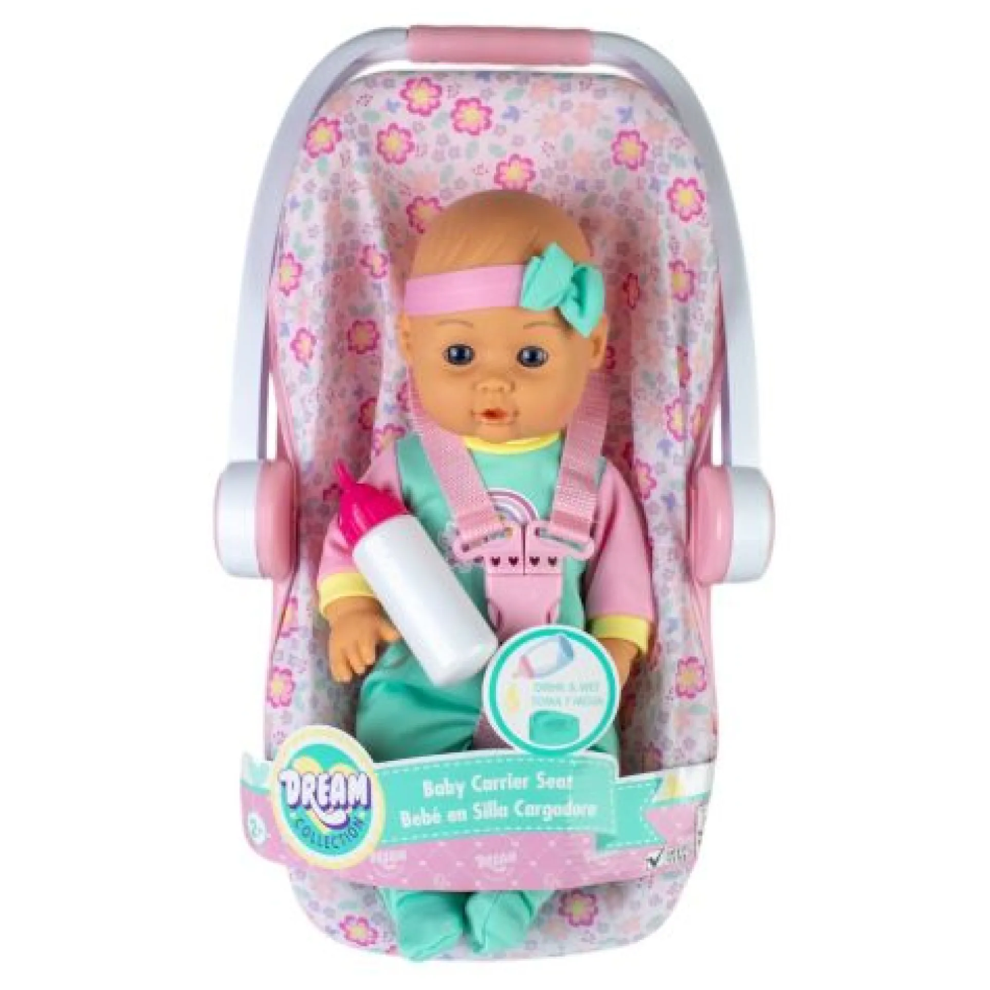 Gi-Go Toys 16 Inch Baby Doll with Plush Bear and Carrier Seat