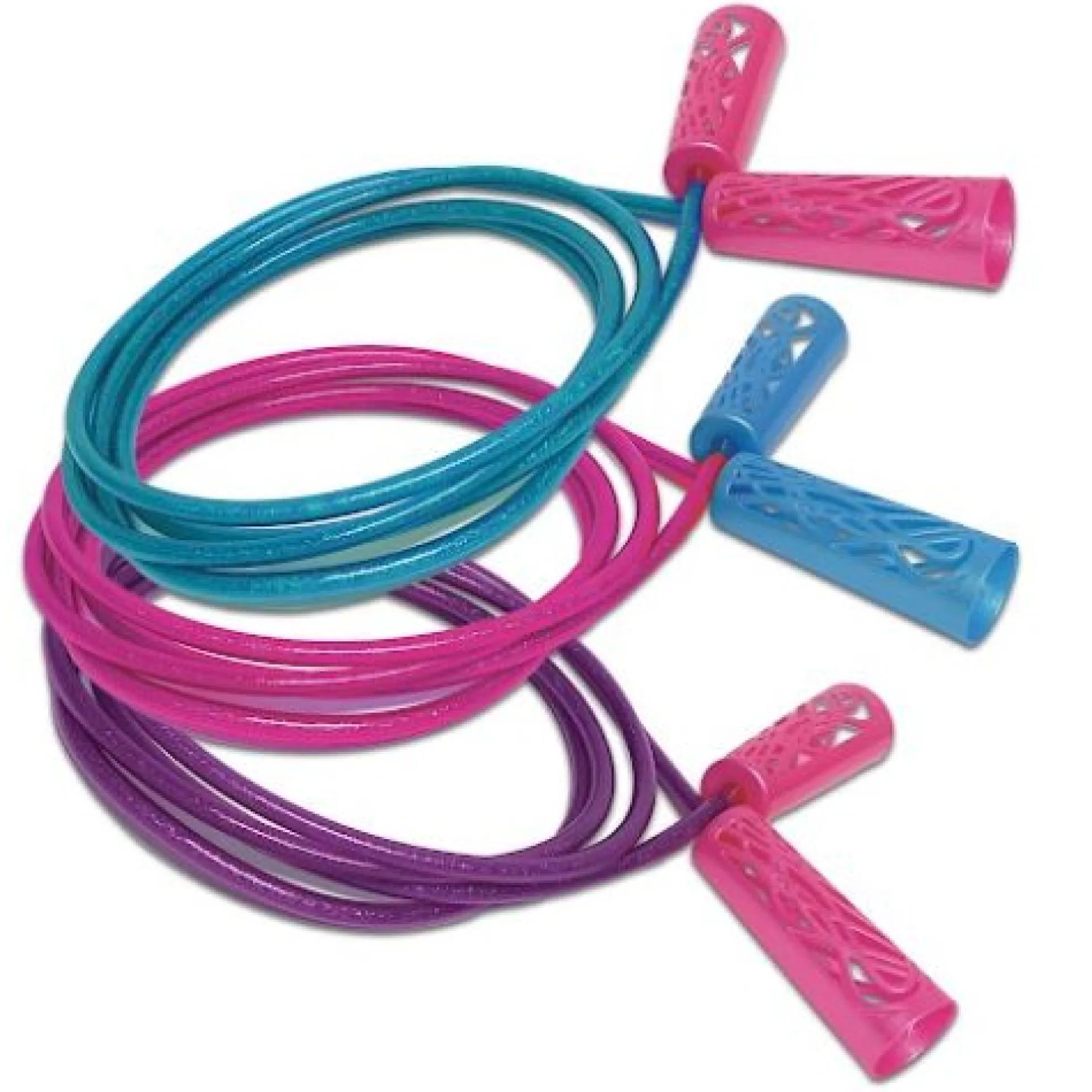 Glitter Galaxy Ice Jump Rope with Light-Up Hopper Combo Pack