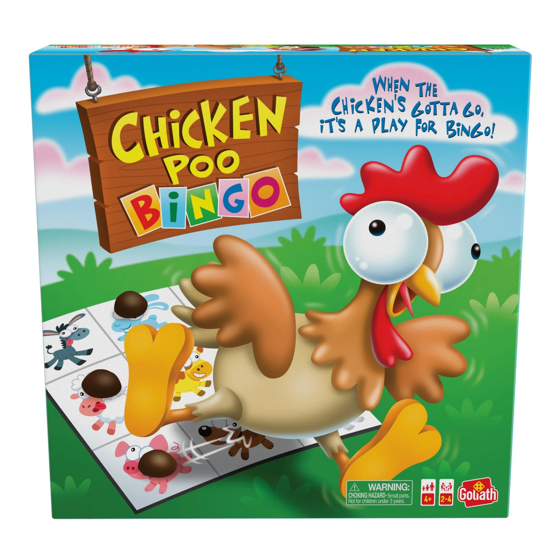 Goliath Chicken Poo Bingo Family Board Game