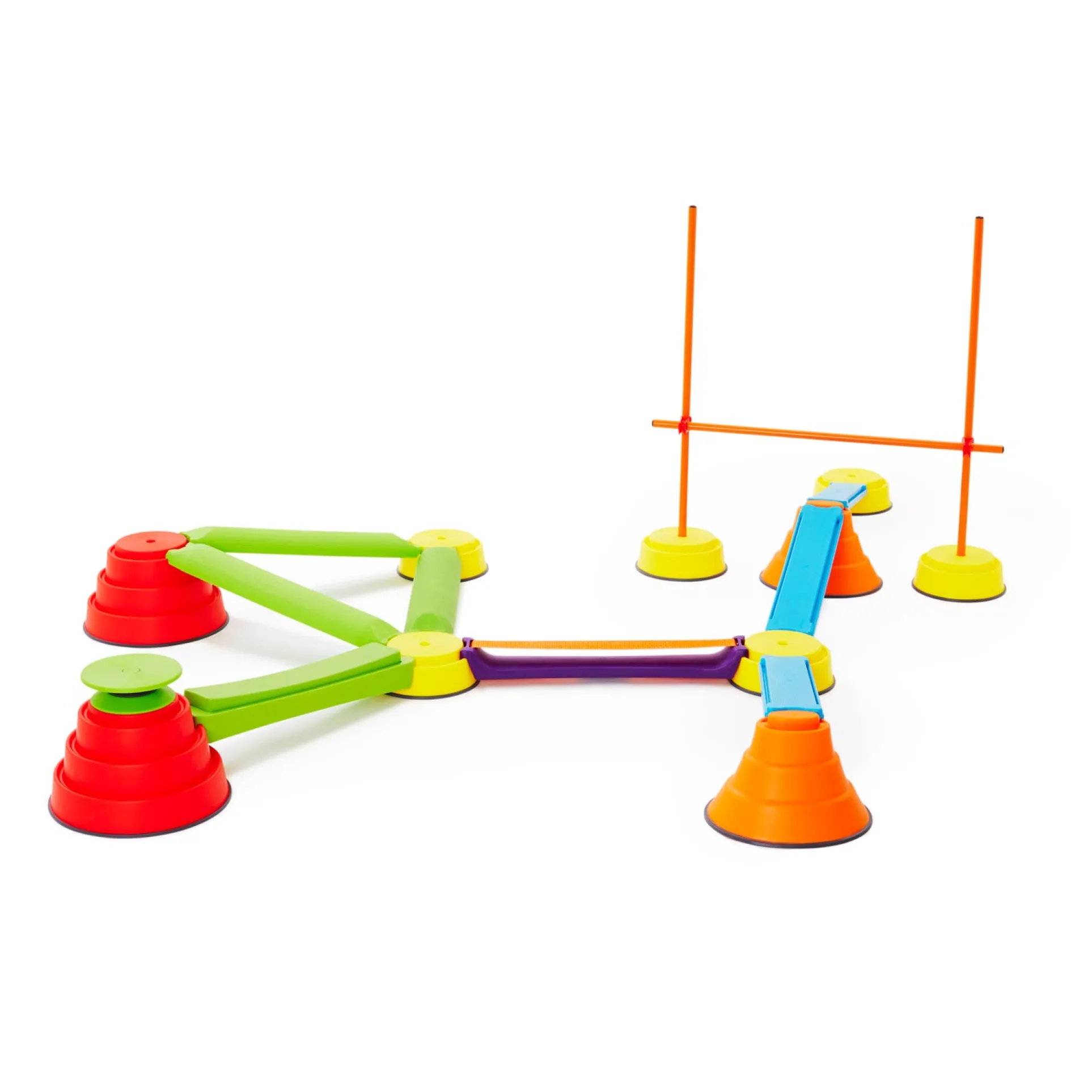 GONGE Build N’ Balance Advanced Set, Playful Backyard Balancing Course