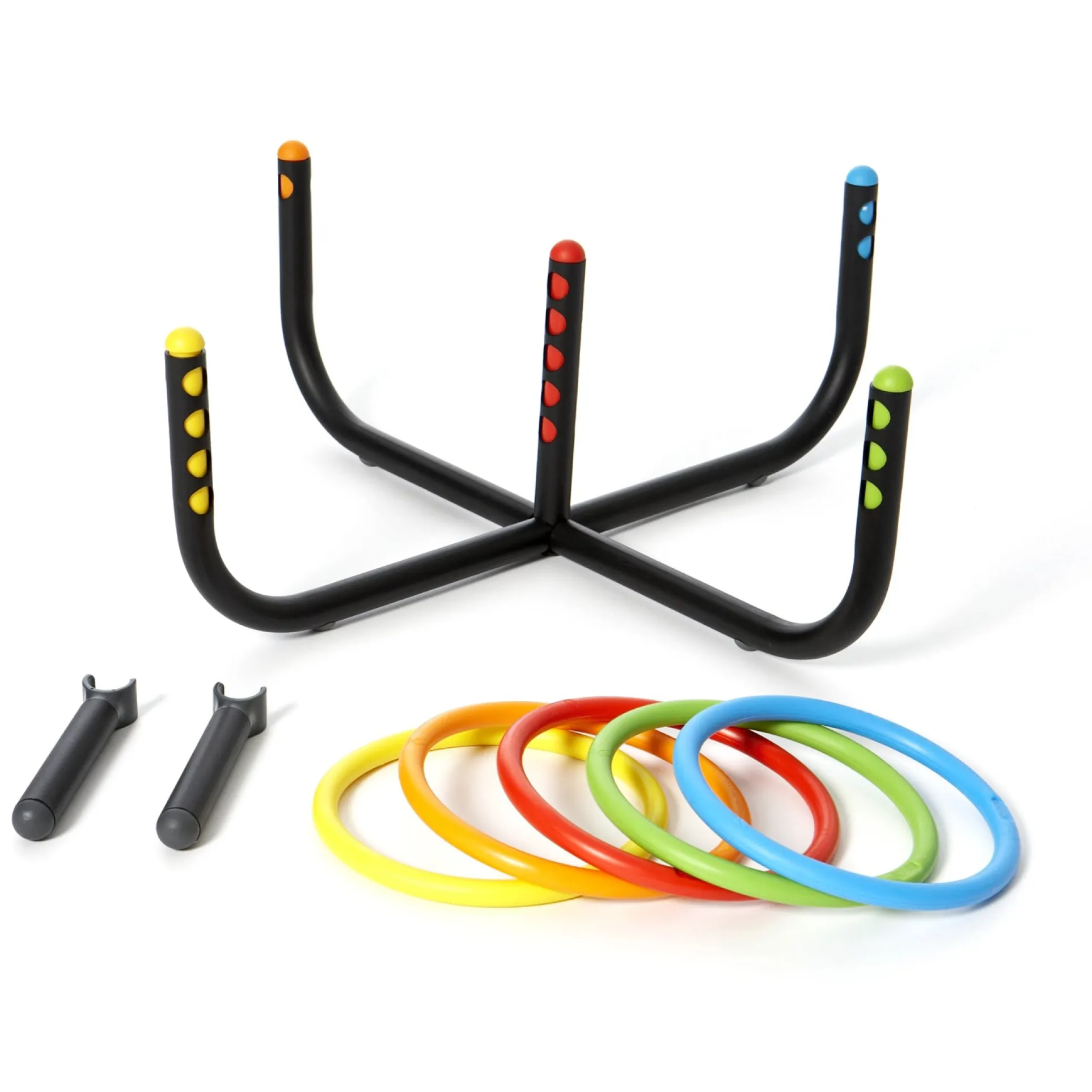 GONGE Colorful Ring Toss Game with 6 Rings for Backyard Fun