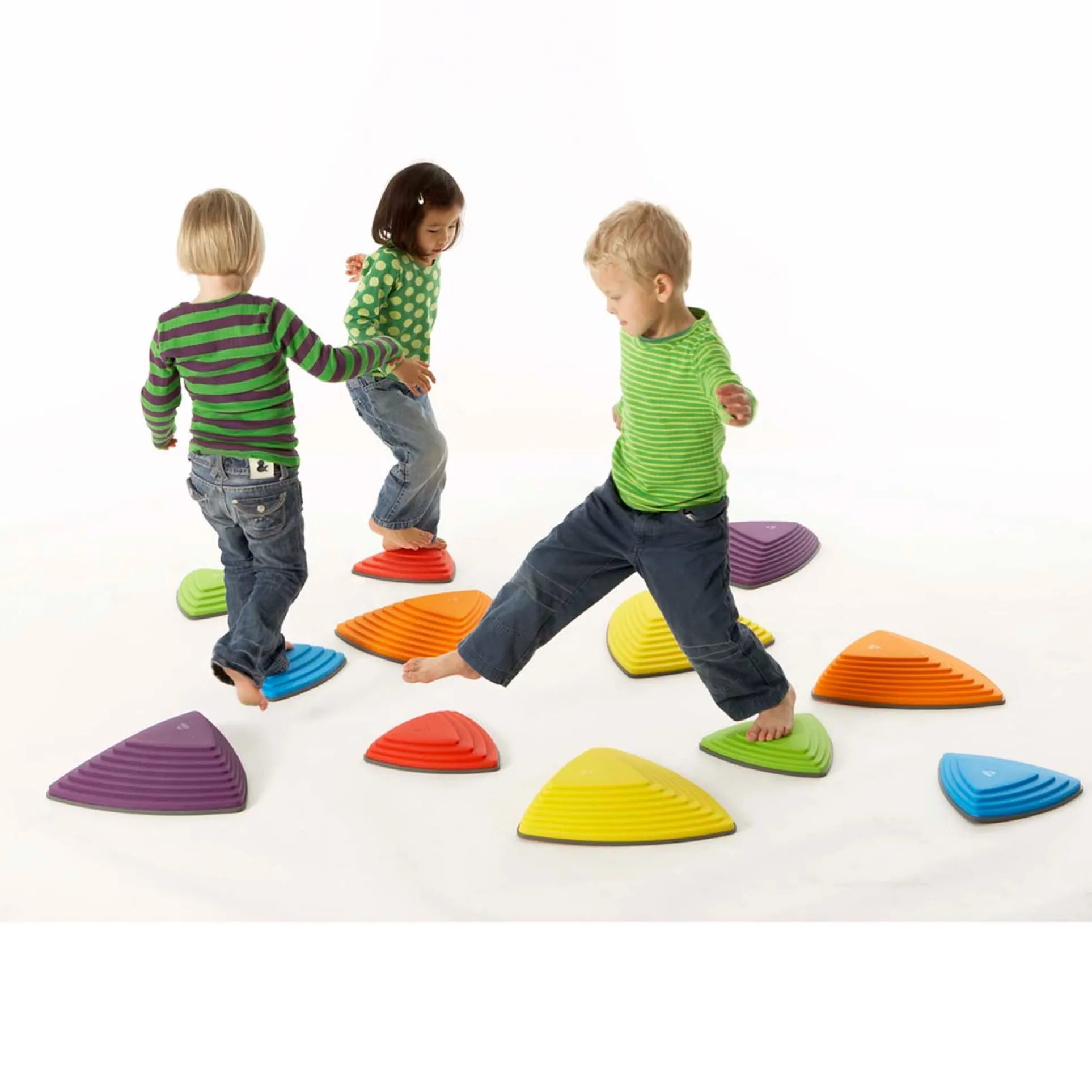 GONGE Colorful River Stones, 6-Piece Coordination and Balance Set