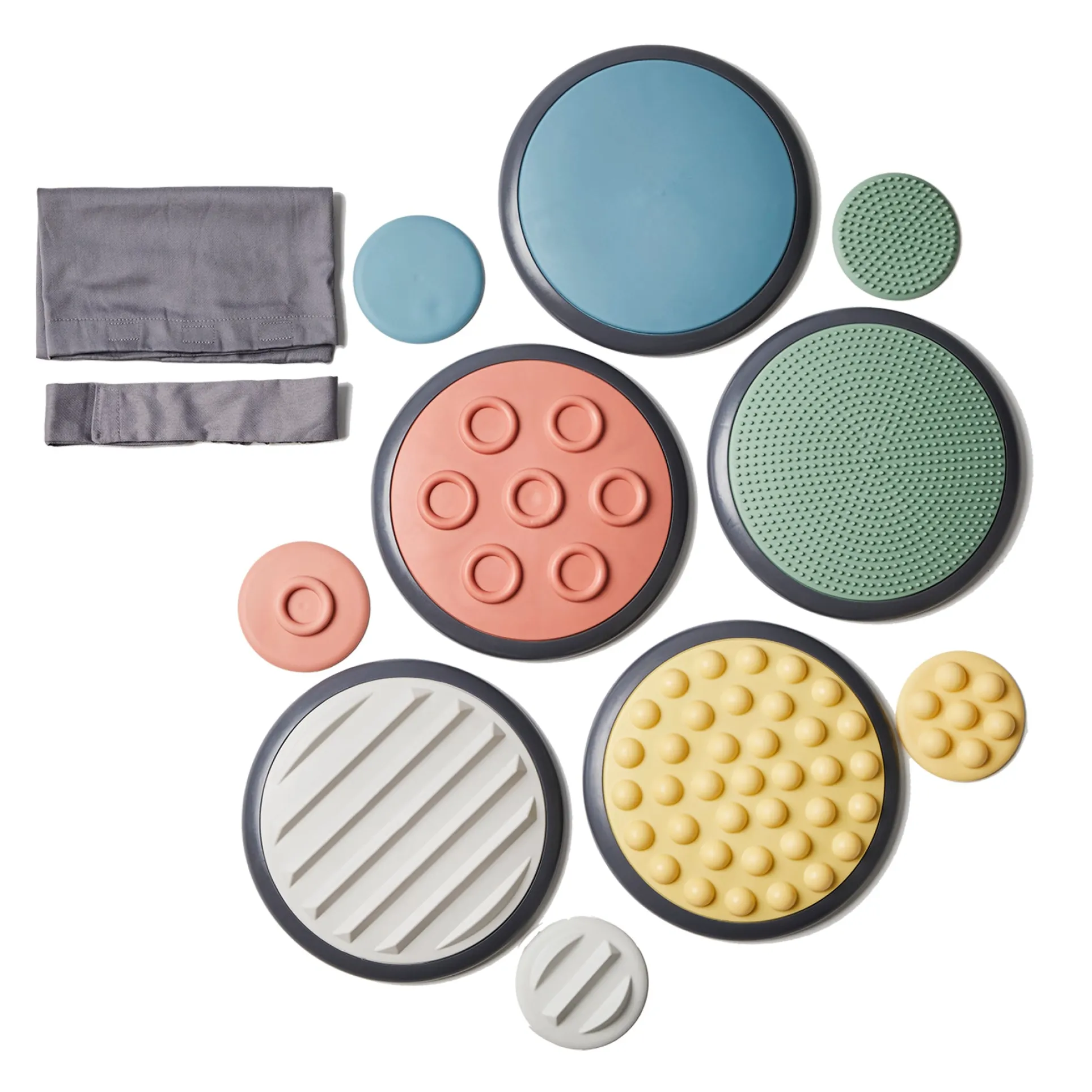 GONGE Tactile Discs Nordic - Sensory Development Rubber Game Set