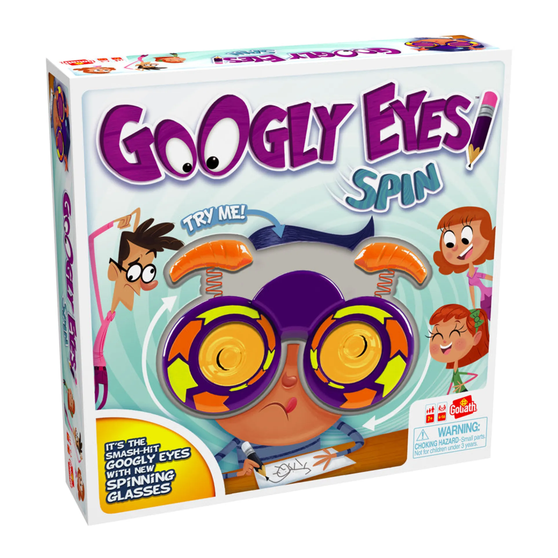 Googly Eyes Spin Family Drawing Game by Goliath