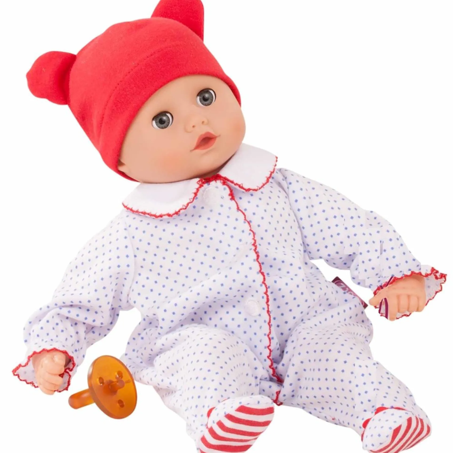 Gotz 13 inch Muffin Doll - Blue Eyes with Red & Blue Pajamas