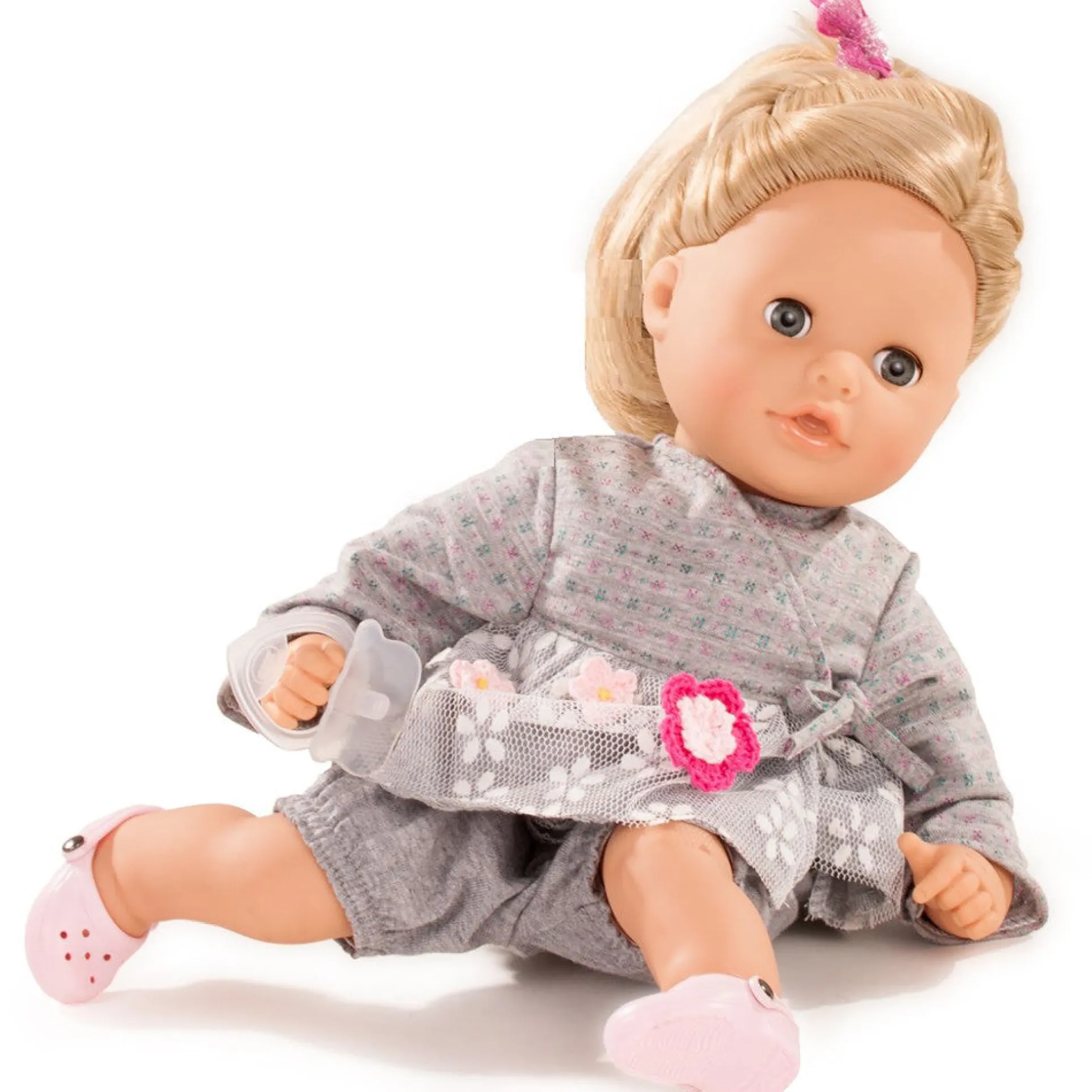 Gotz Cosy Aquini 13 in - Blonde Ponytail Bath Baby Doll