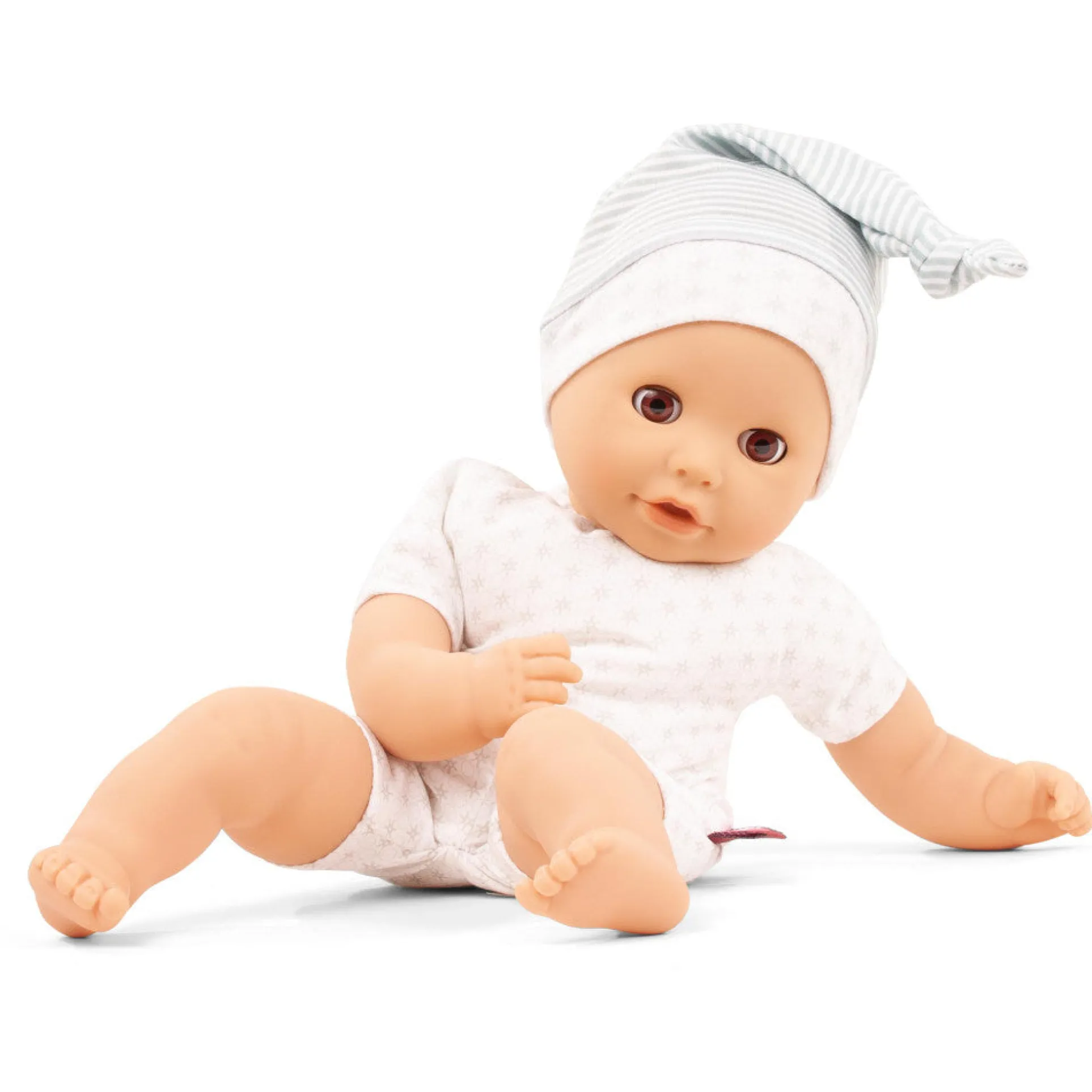 Gotz Cosy Aquini 13-inch Bath Doll - Sleepy Eyes with Hat
