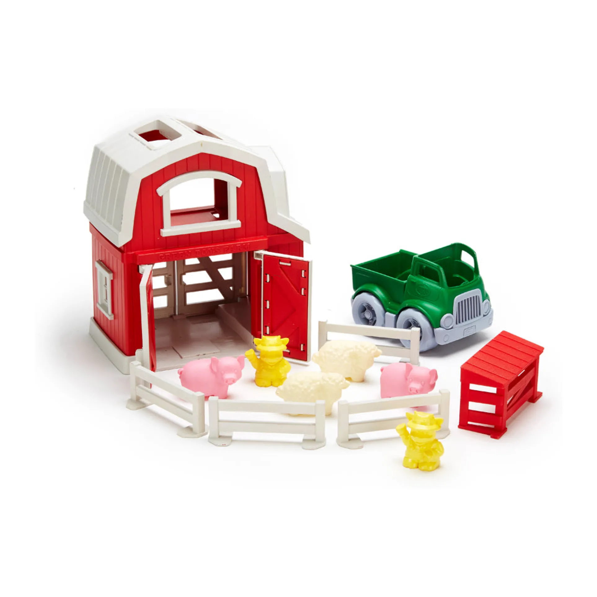 Green Toys Eco-Friendly Farm Playset with Recycled Plastic