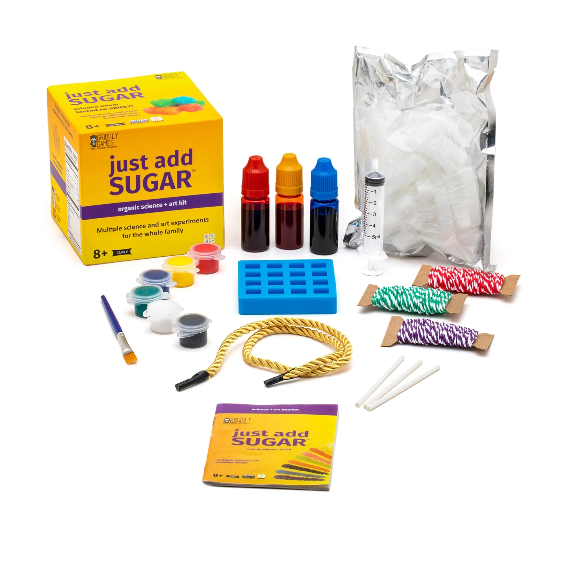 Griddly Games Just Add Sugar Science and Art Kit for Kids