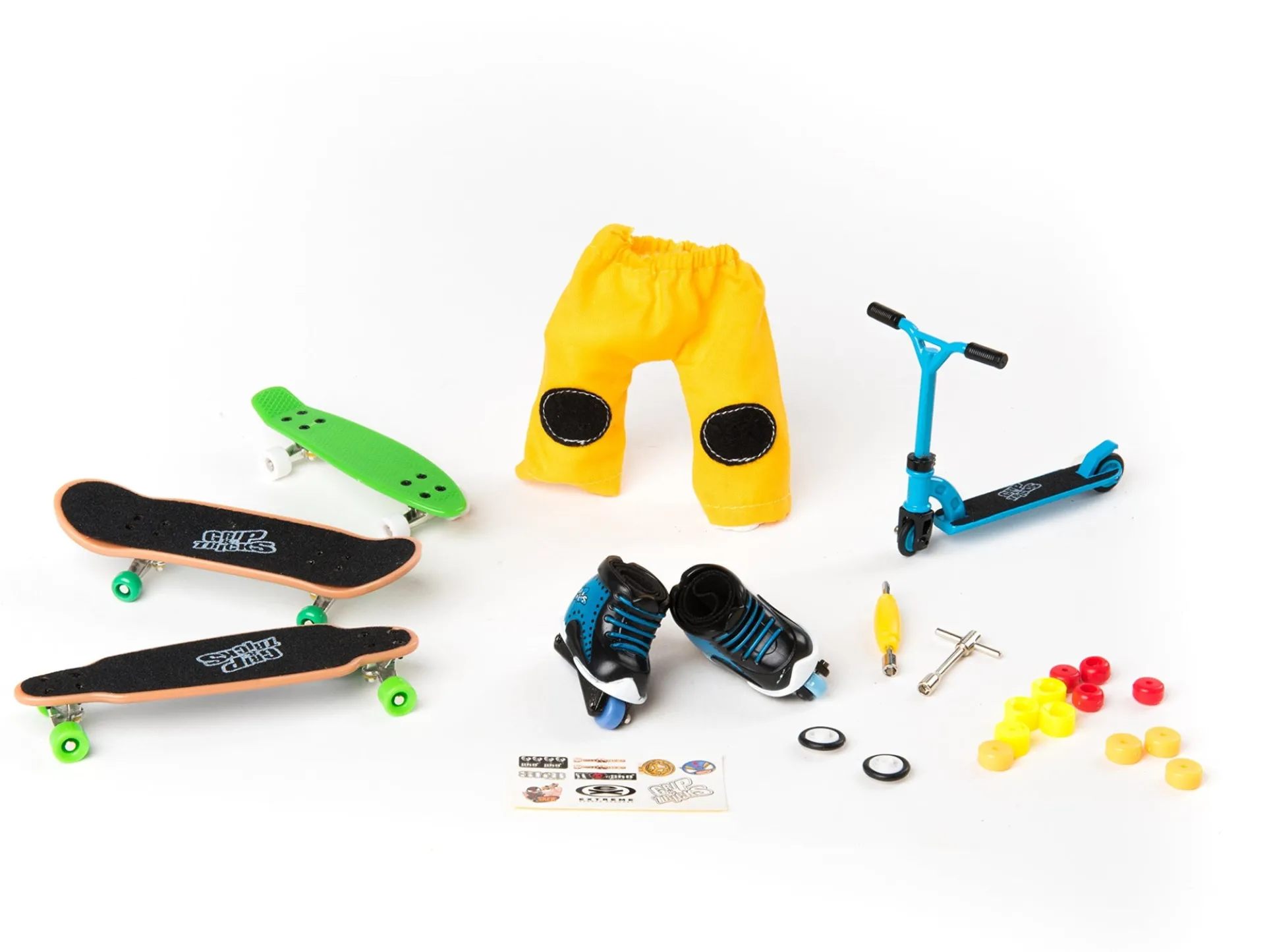 Grip & Tricks All 5 Rider Box Pro Mini Skate and Scooter Set