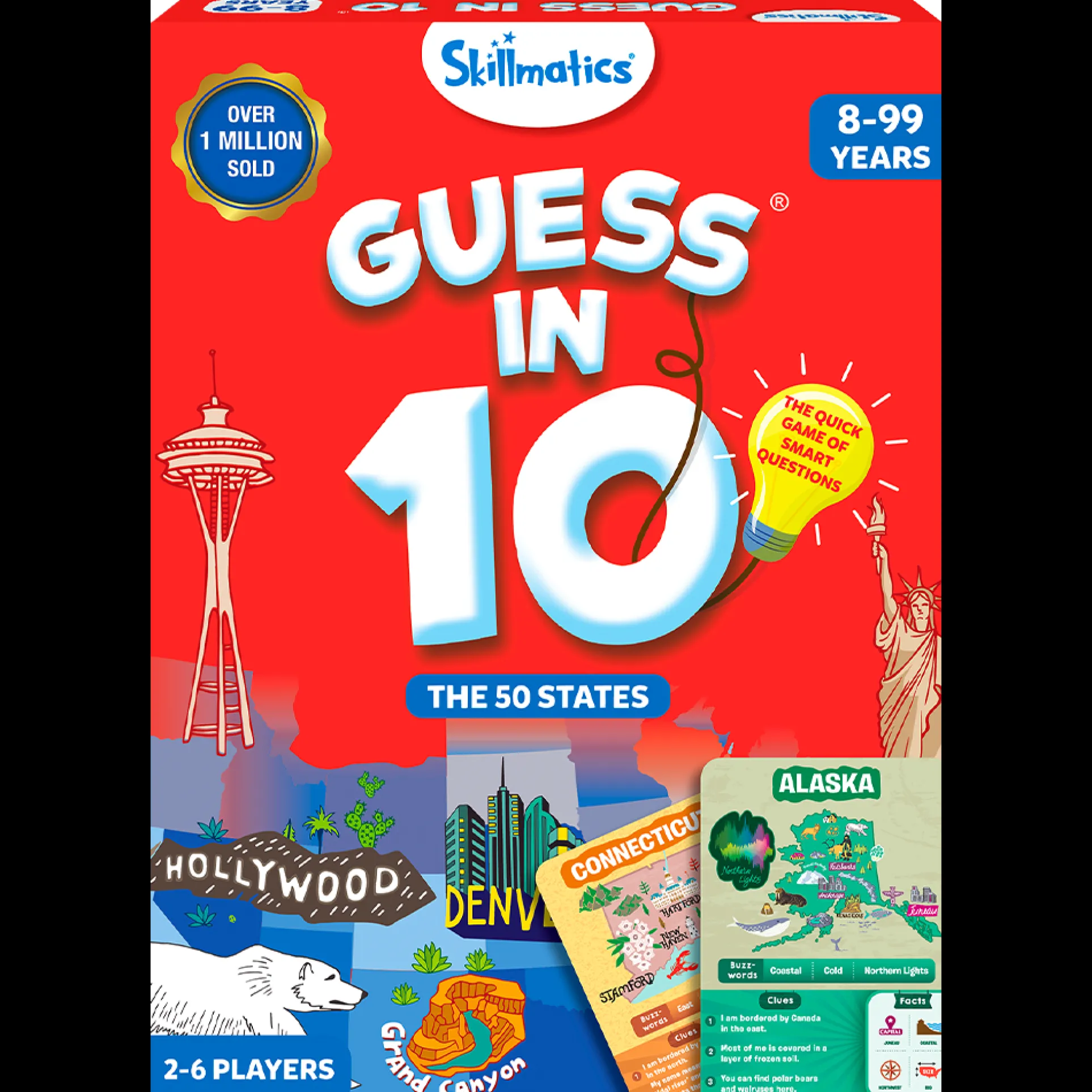 Guess in 10 The 50 States Educational Board Game