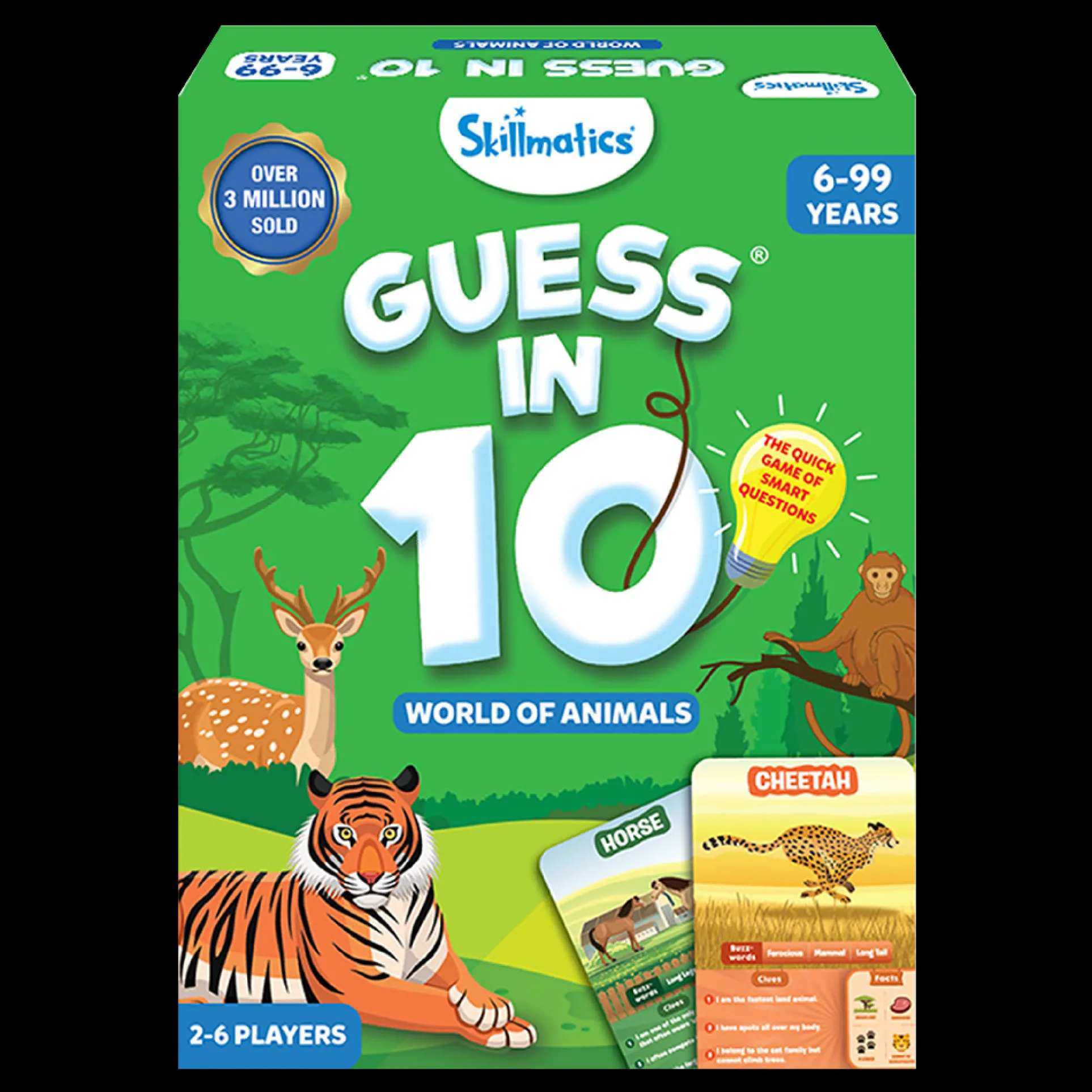 Guess in 10 World of Animals Educational Card Game