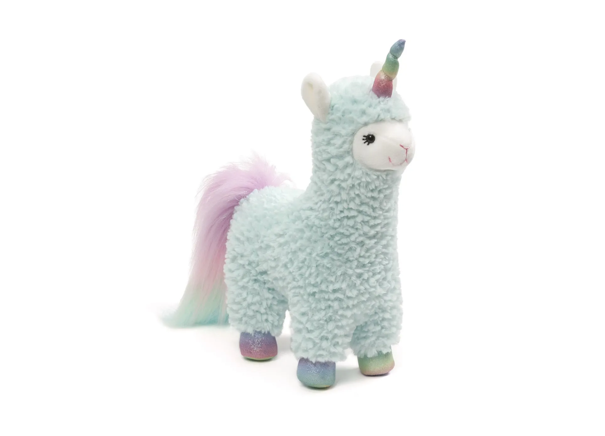 Gund Cotton Candy 11 inch Llamacorn Plush Toy - Pastel Turquoise