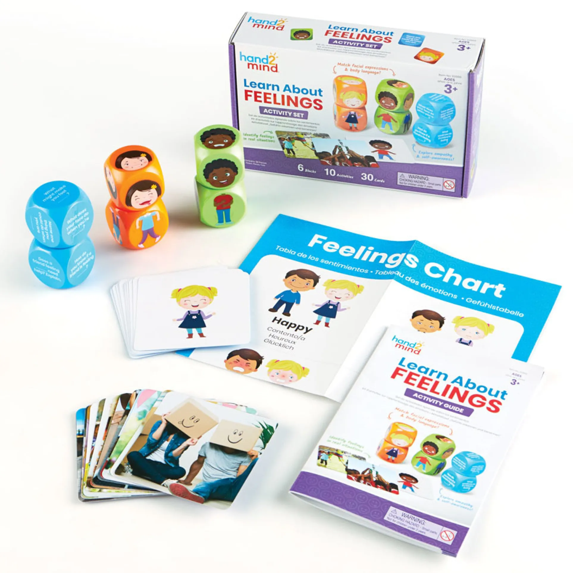 Hand2Mind Learn About Feelings Activity Set - Emotion Exploration for Kids
