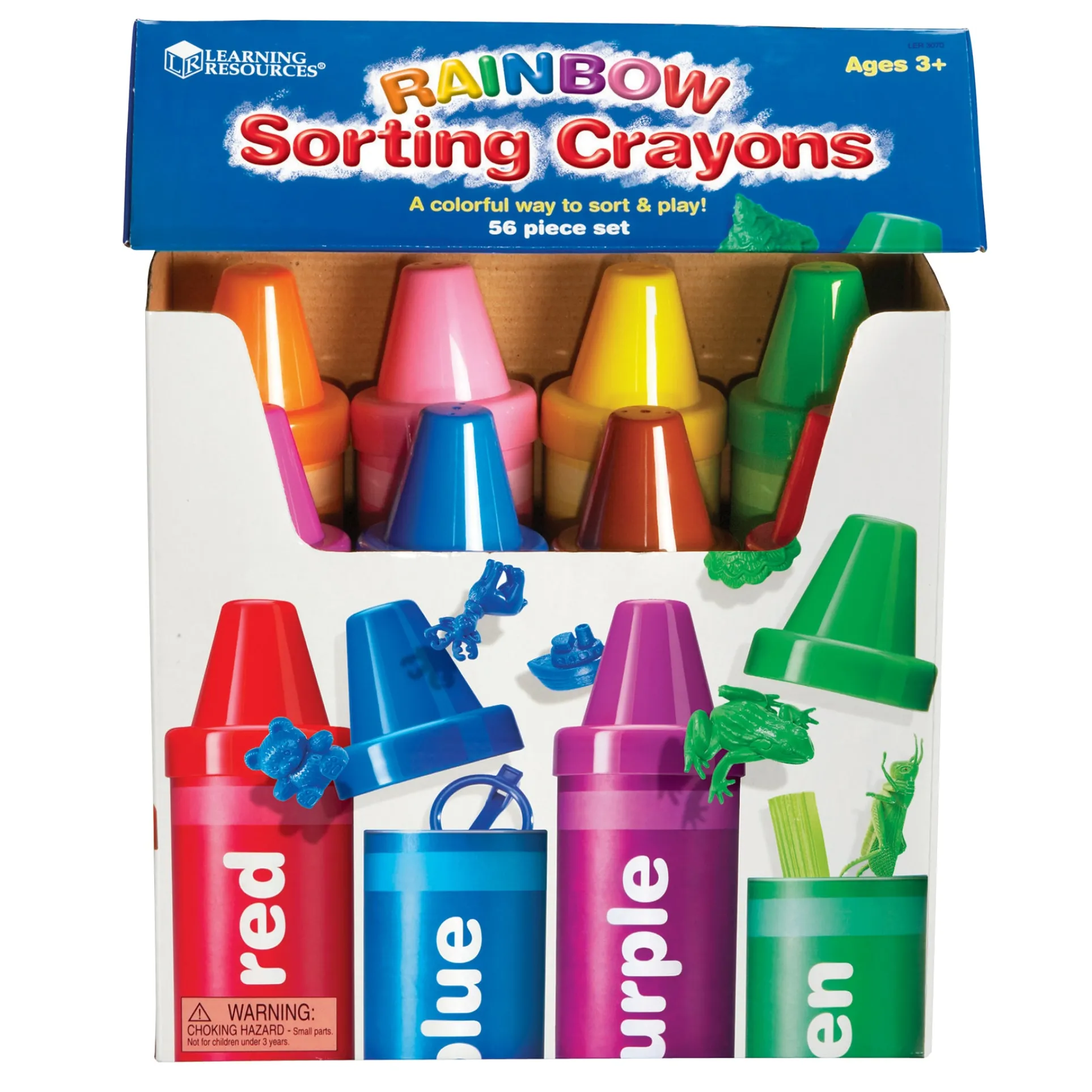 Learning Resources Rainbow Sorting Crayons - Educational Toy - 56 Pieces