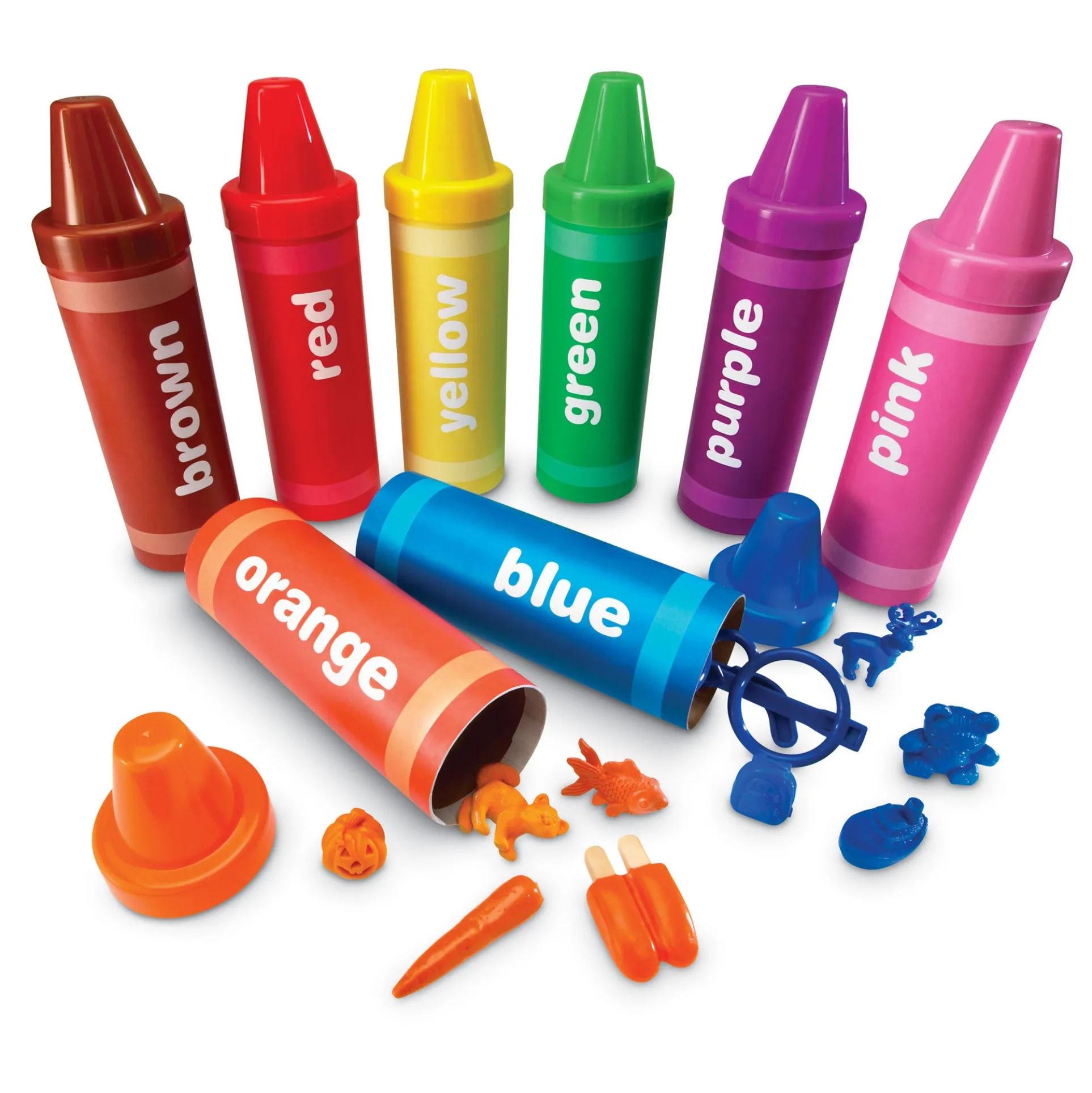 Learning Resources Rainbow Sorting Crayons - Educational Toy - 56 Pieces