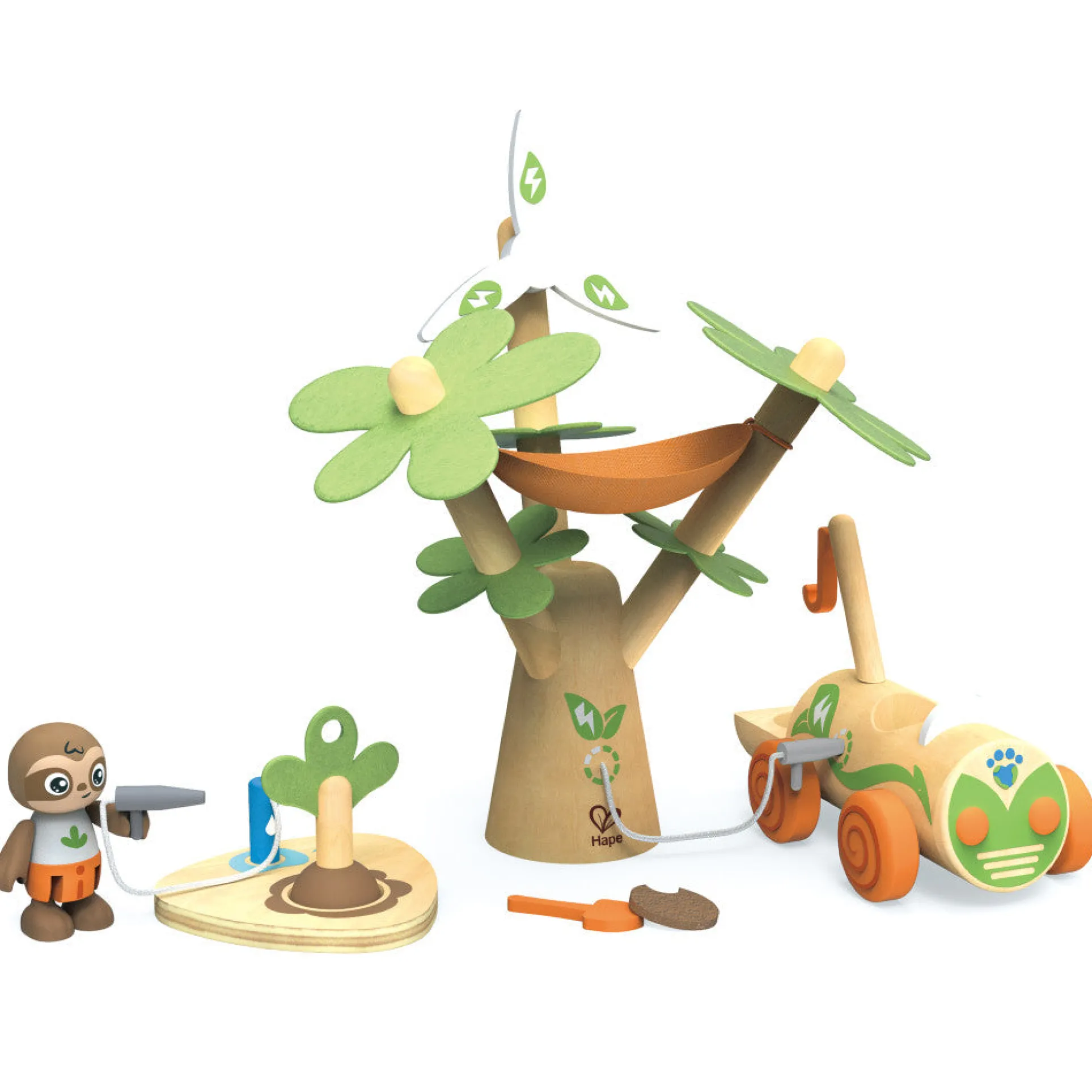 Hape Tree Planting E-Car: Eco-Friendly Playtime Adventure