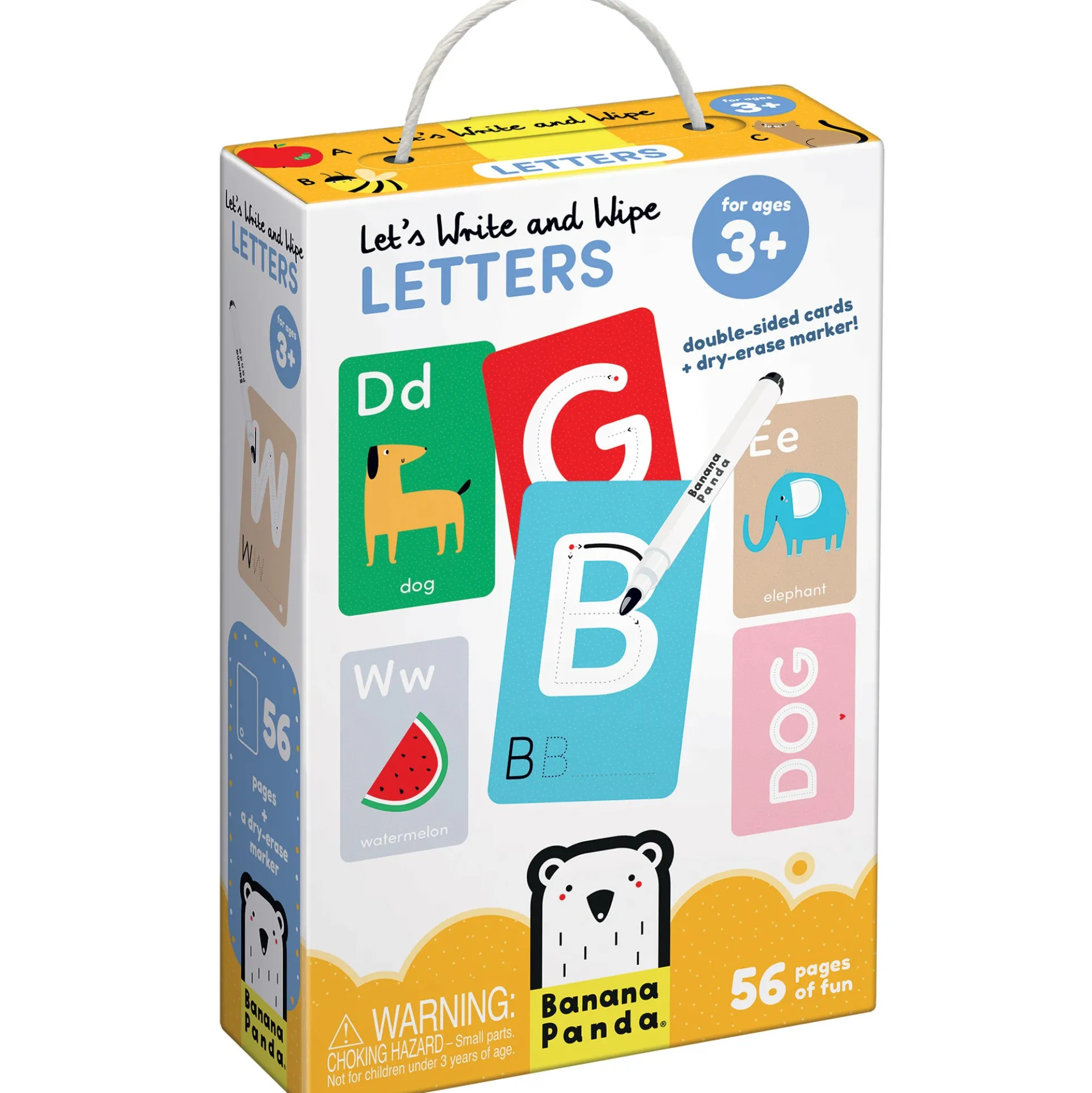 Banana Panda Let's Write and Wipe - Educational Letters Toy for Preschoolers
