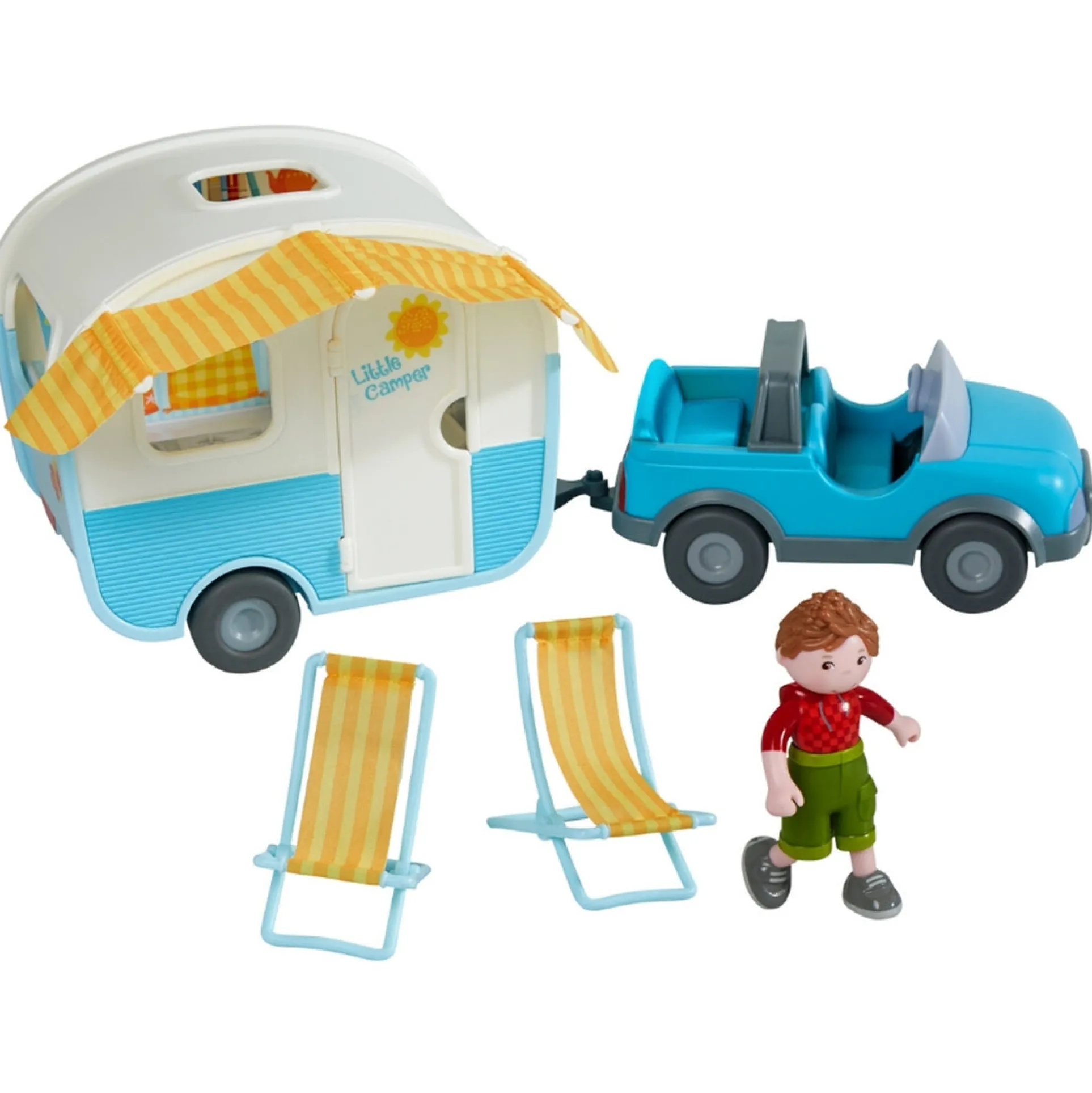 HABA Little Friends Vacation Camper Play Set - Adventure Awaits