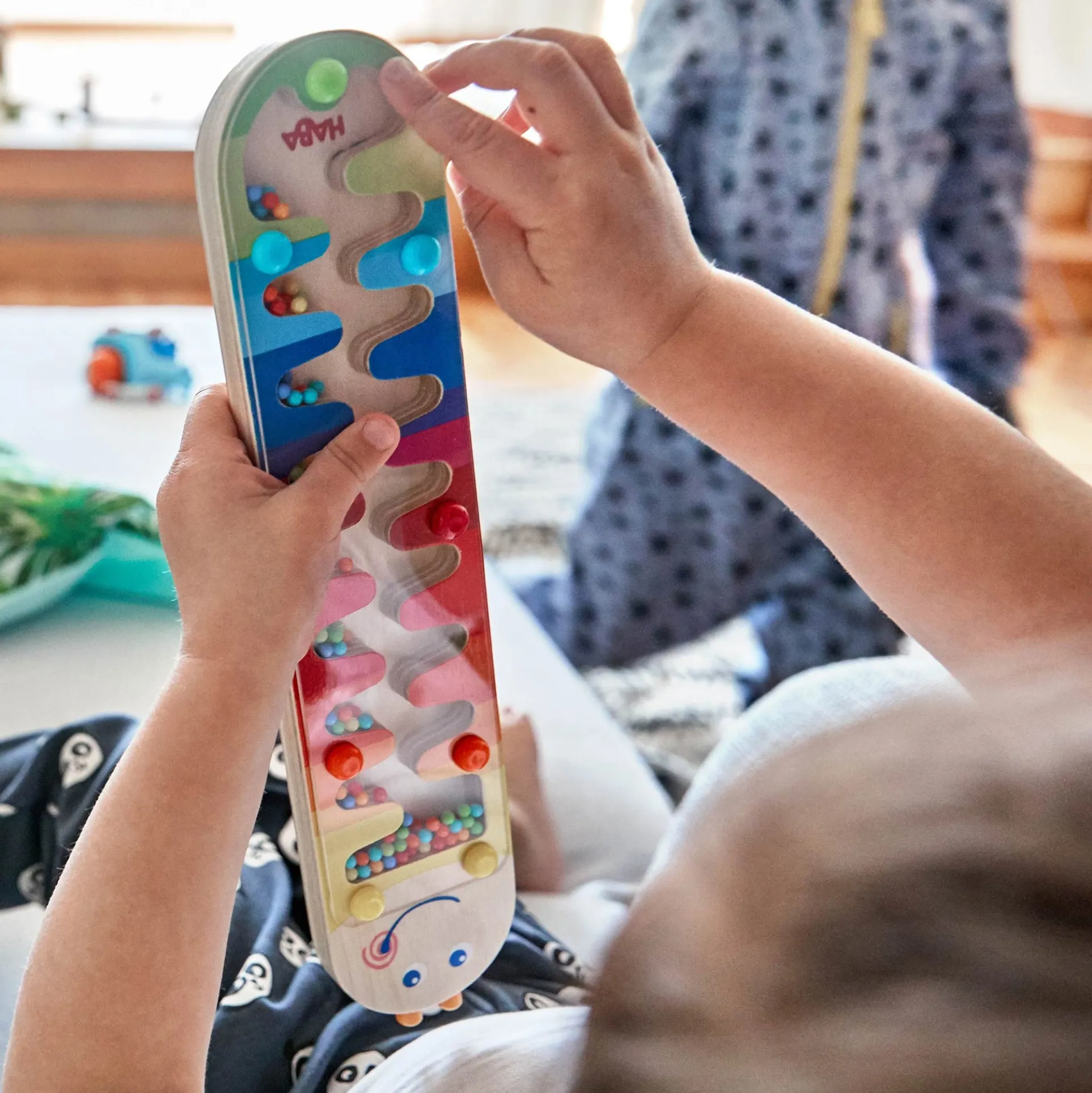 HABA Wormy Rainmaker Musical Shaker for Toddlers