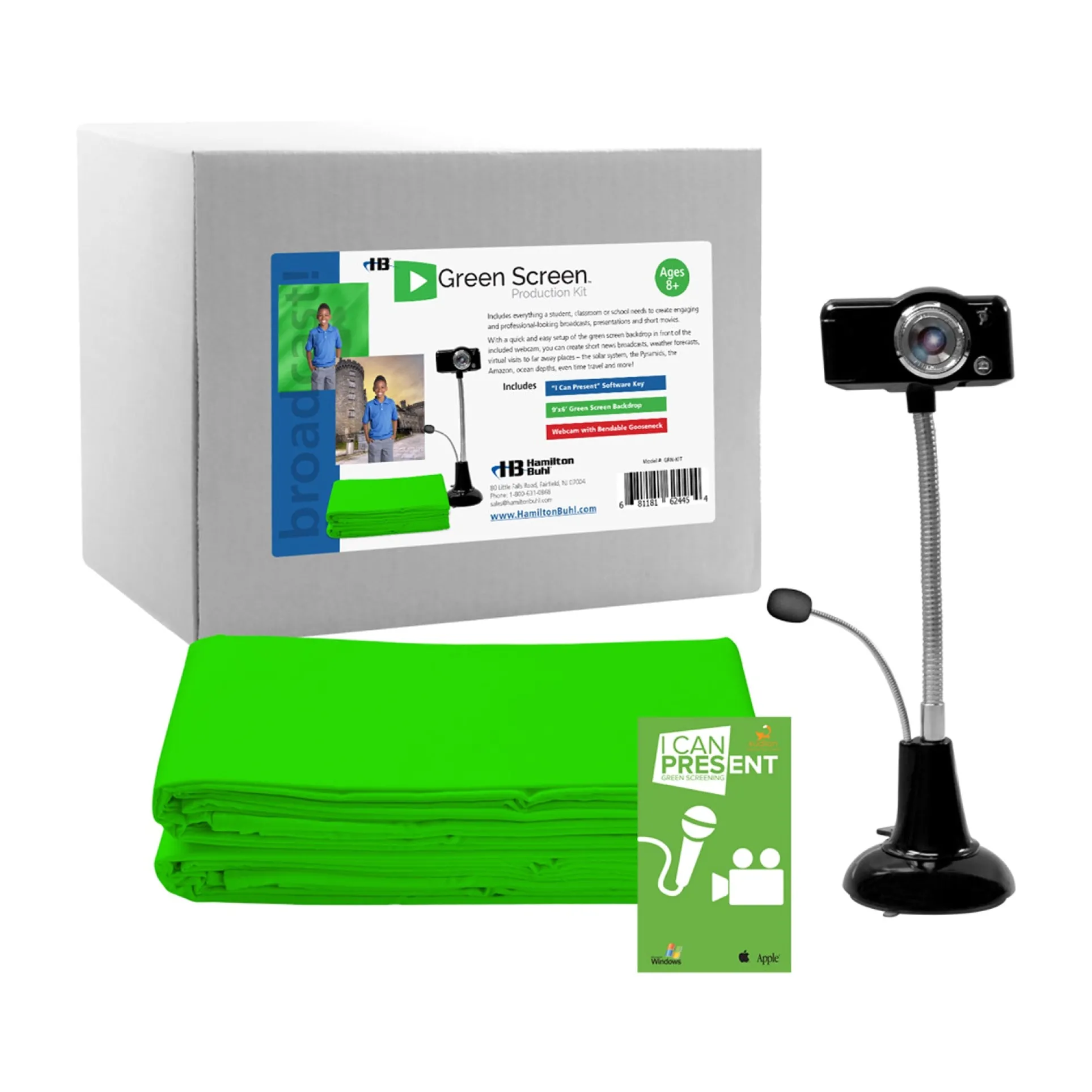 HamiltonBuhl STEAM Green Screen Production Kit - Complete Video Creation Set